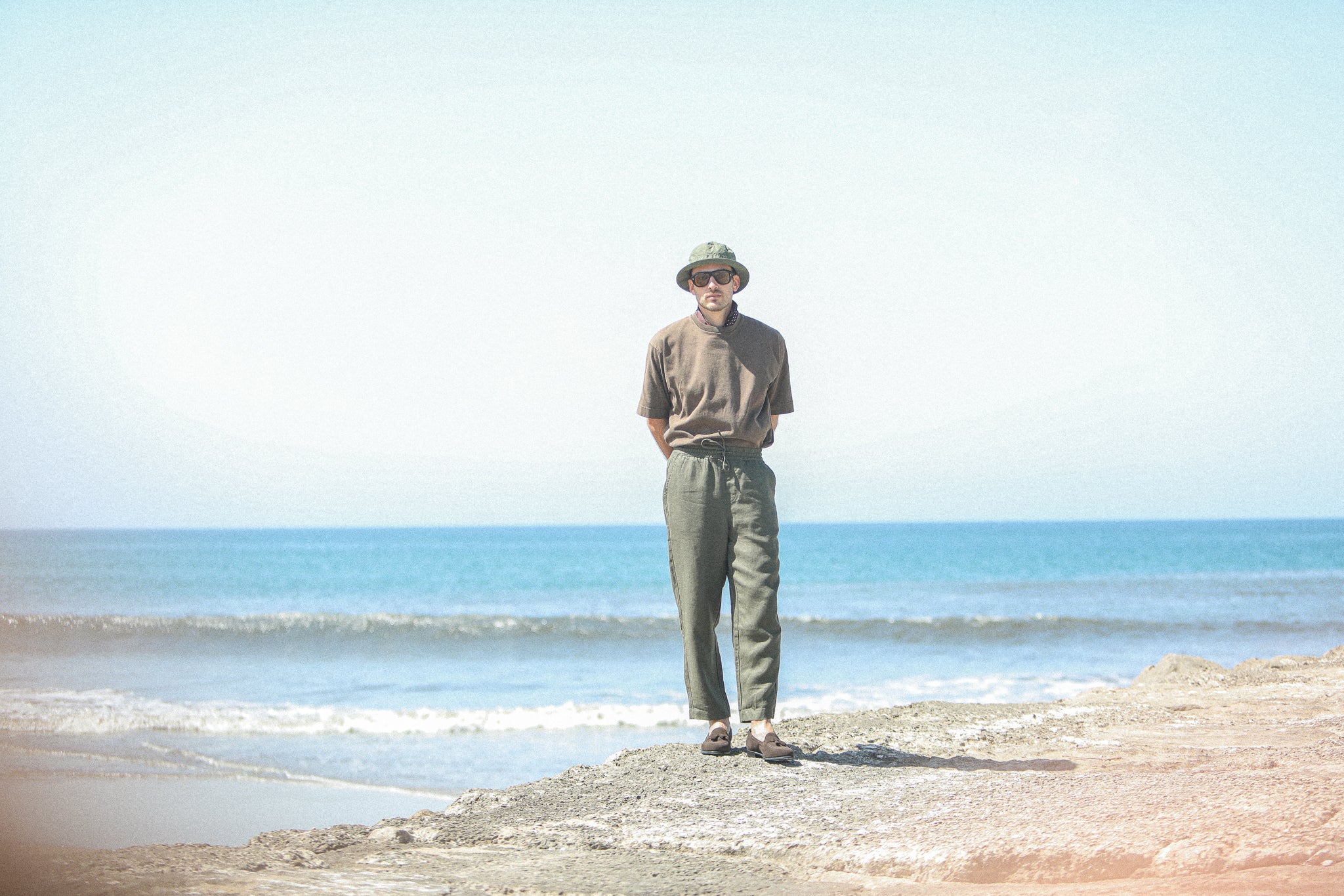 Beach Pant - Lin Khaki - Image 10