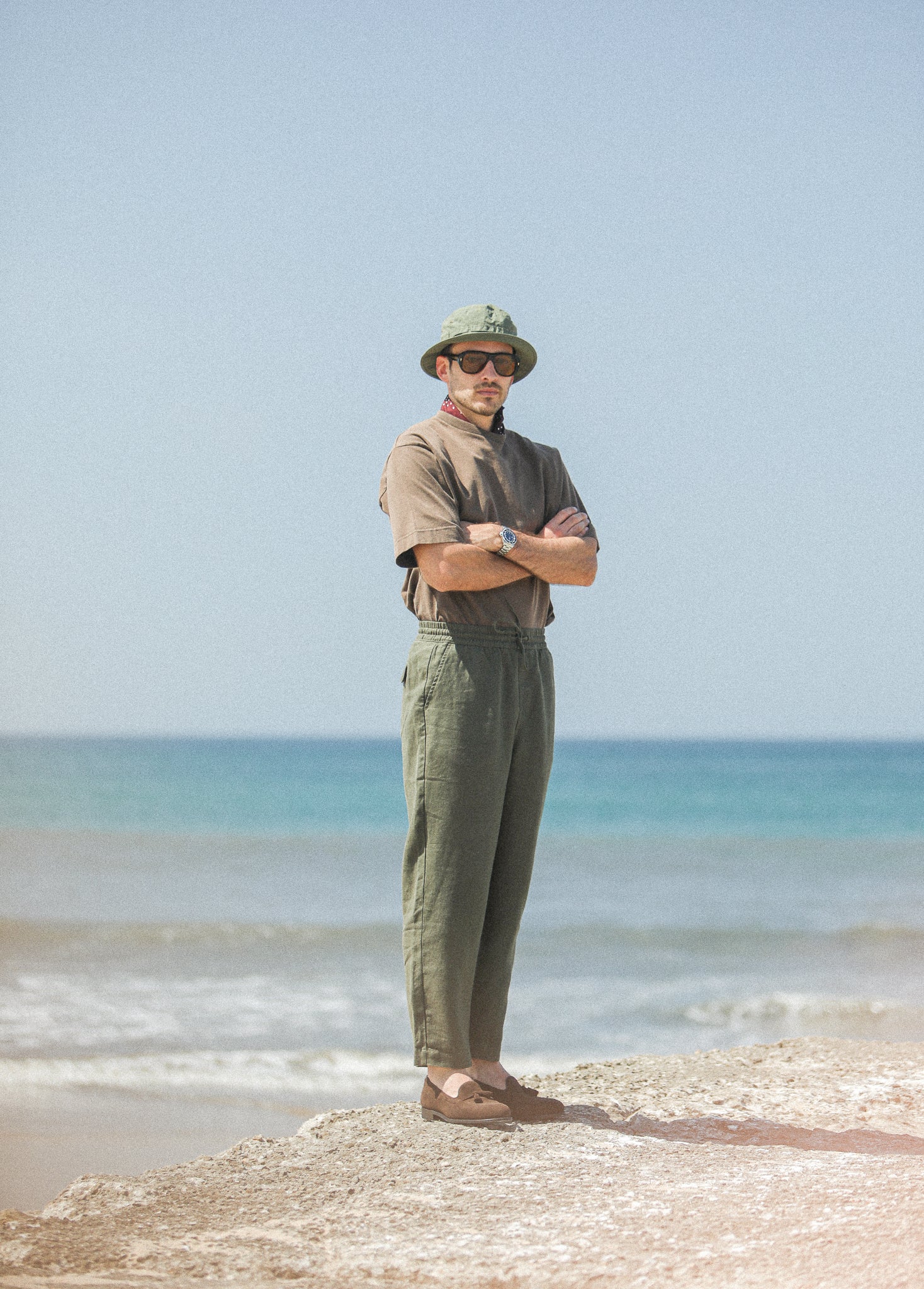 Beach Pant - Lin Khaki - Image 2