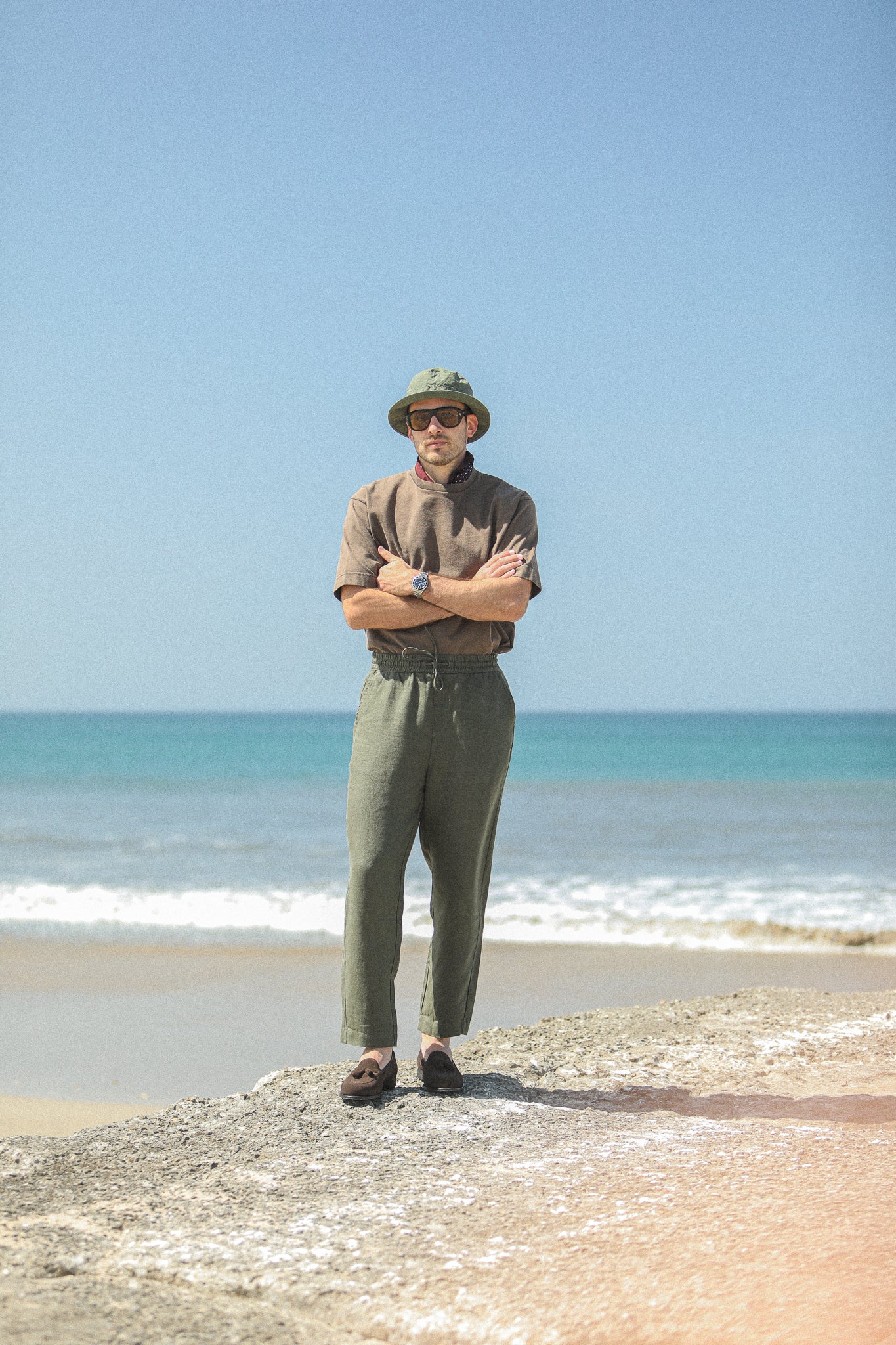 Beach Pant - Lin Khaki - Image 9