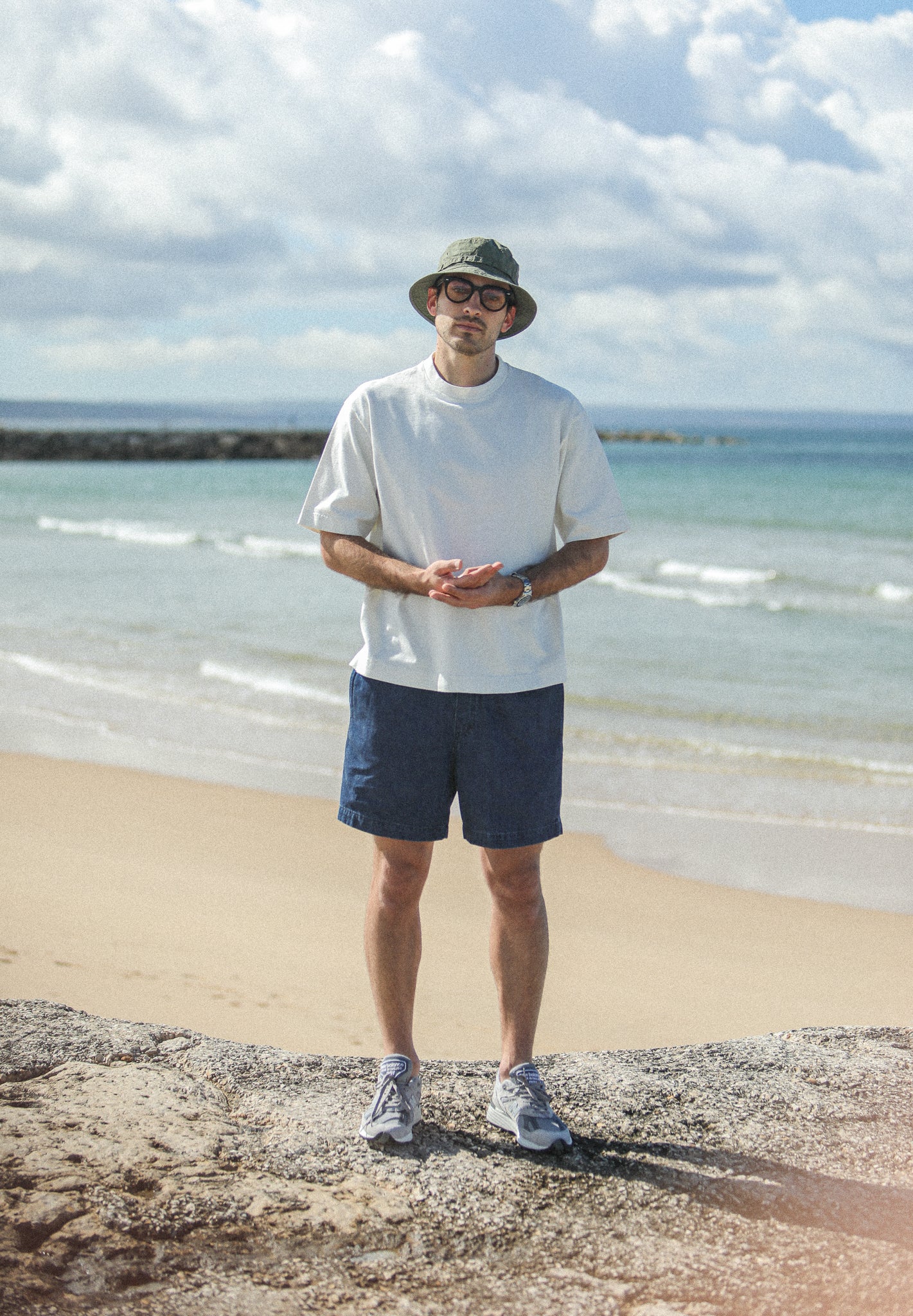 Beach Short Denim Japonais Stone Wash