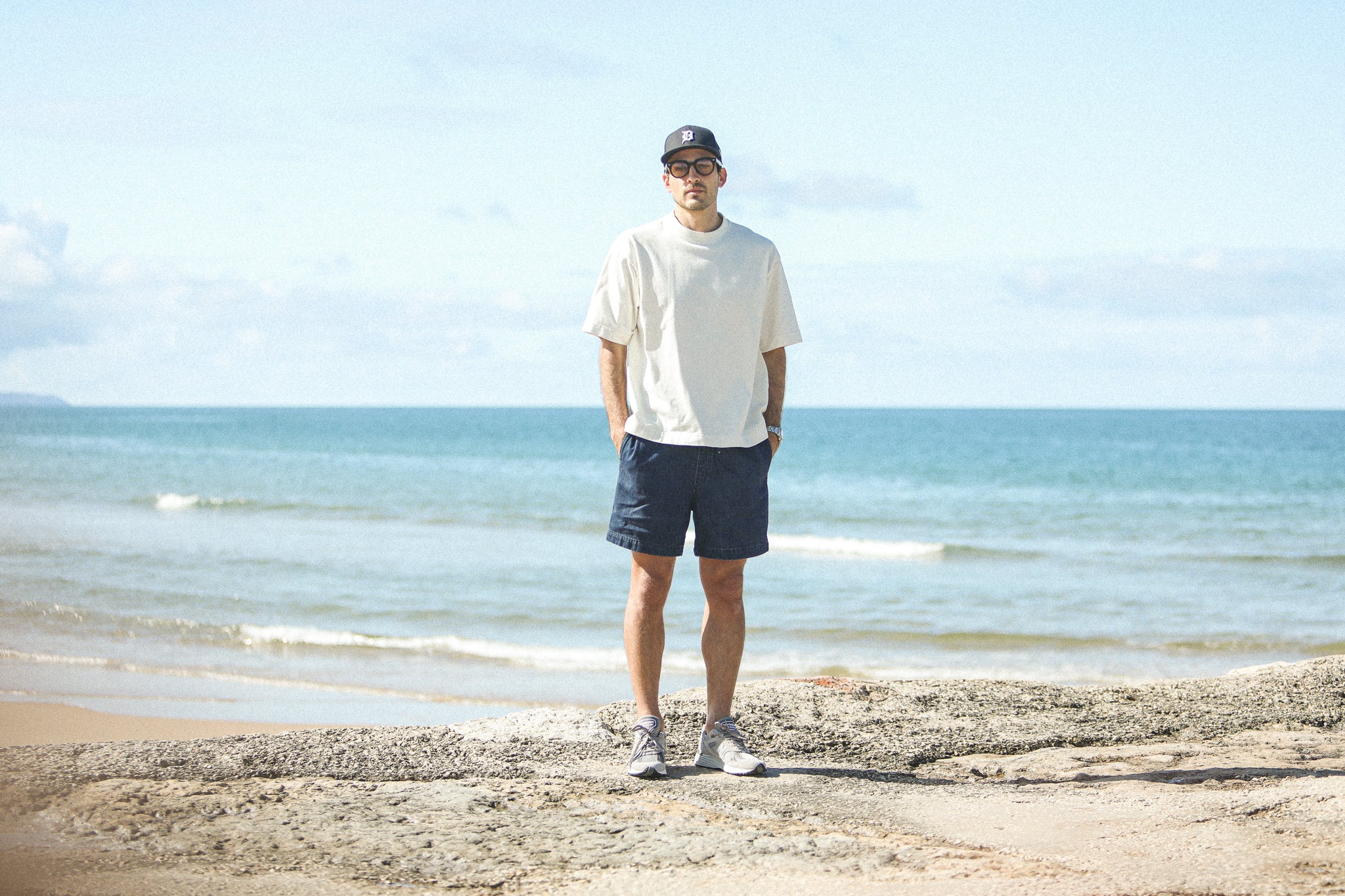 Beach Short Denim Japonais Stone Wash - Image 11