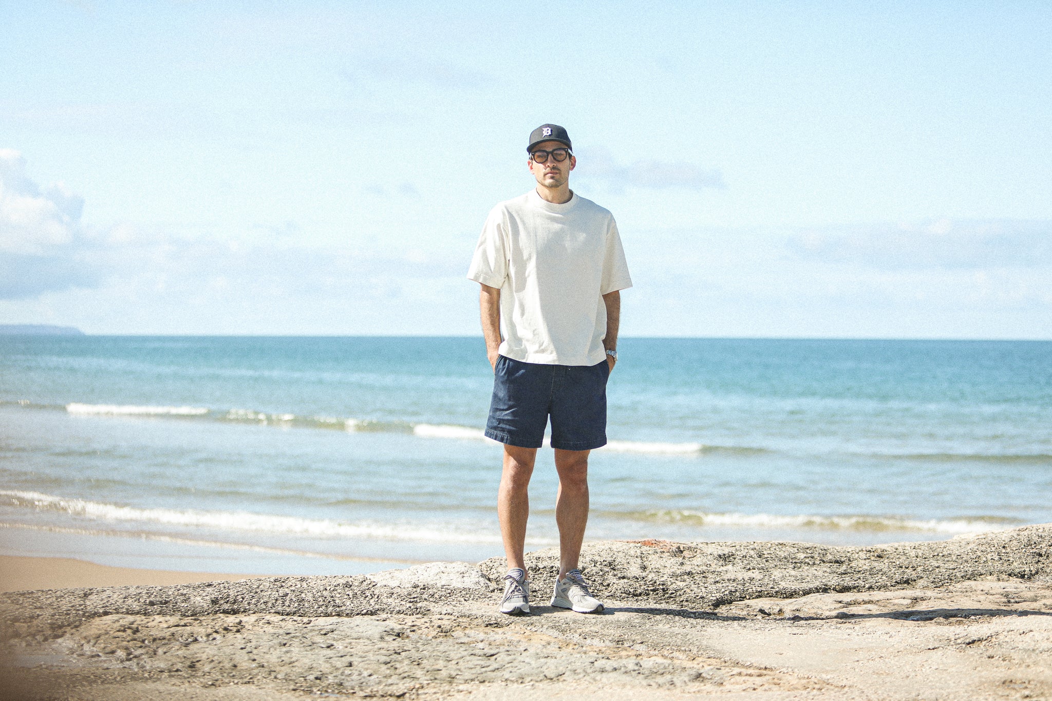 Beach Short Denim Japonais Stone Wash - Image 3