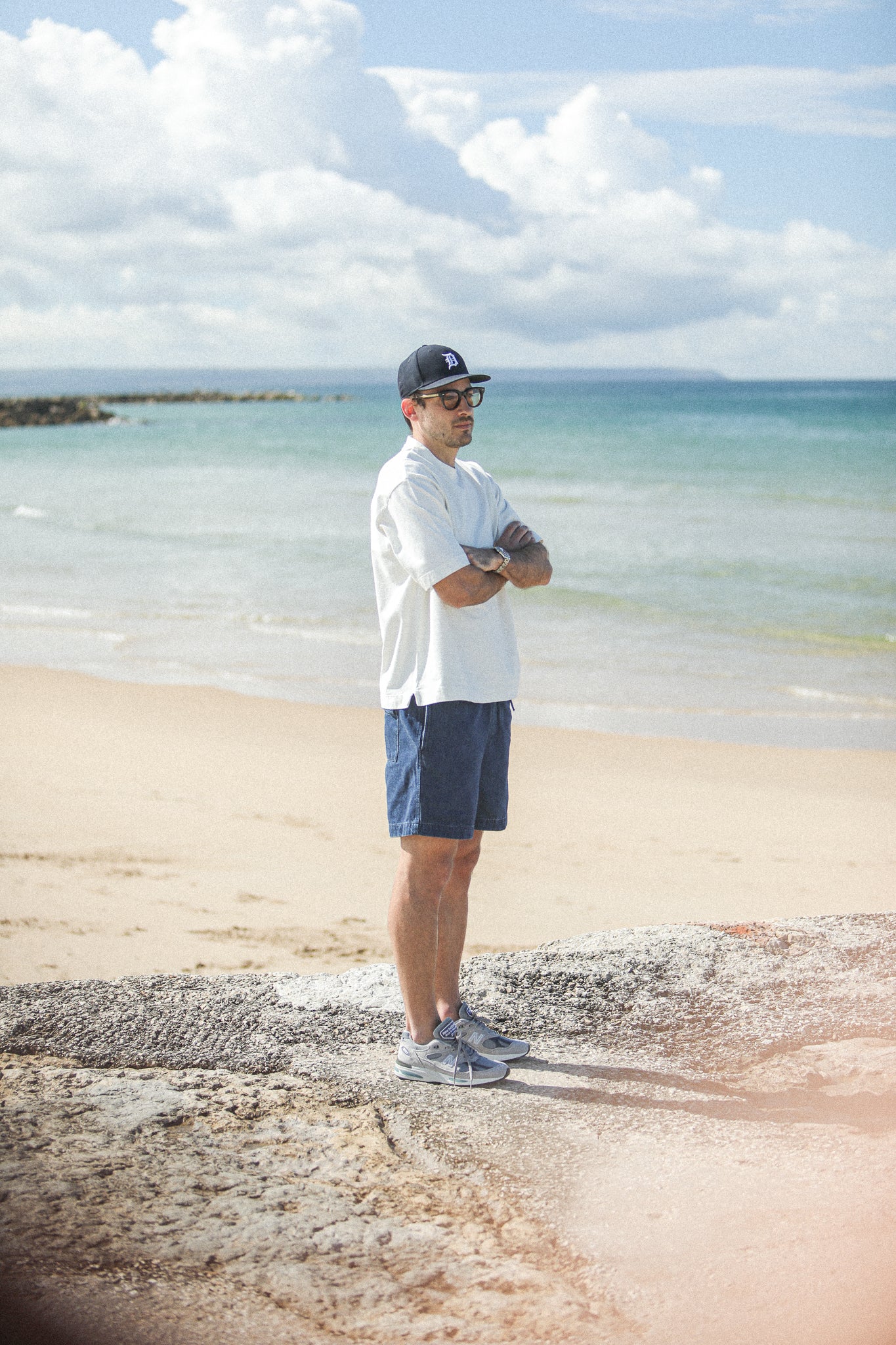 Beach Short Denim Japonais Stone Wash - Image 9