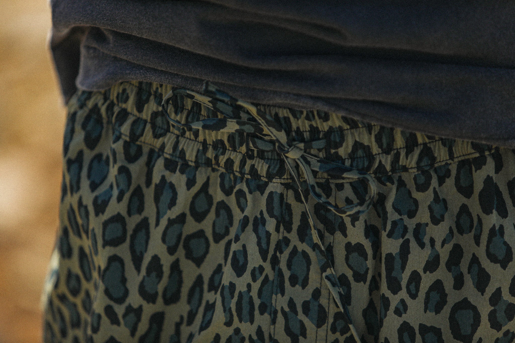 Beach Short - Leopard Japonais Khaki - Image 8