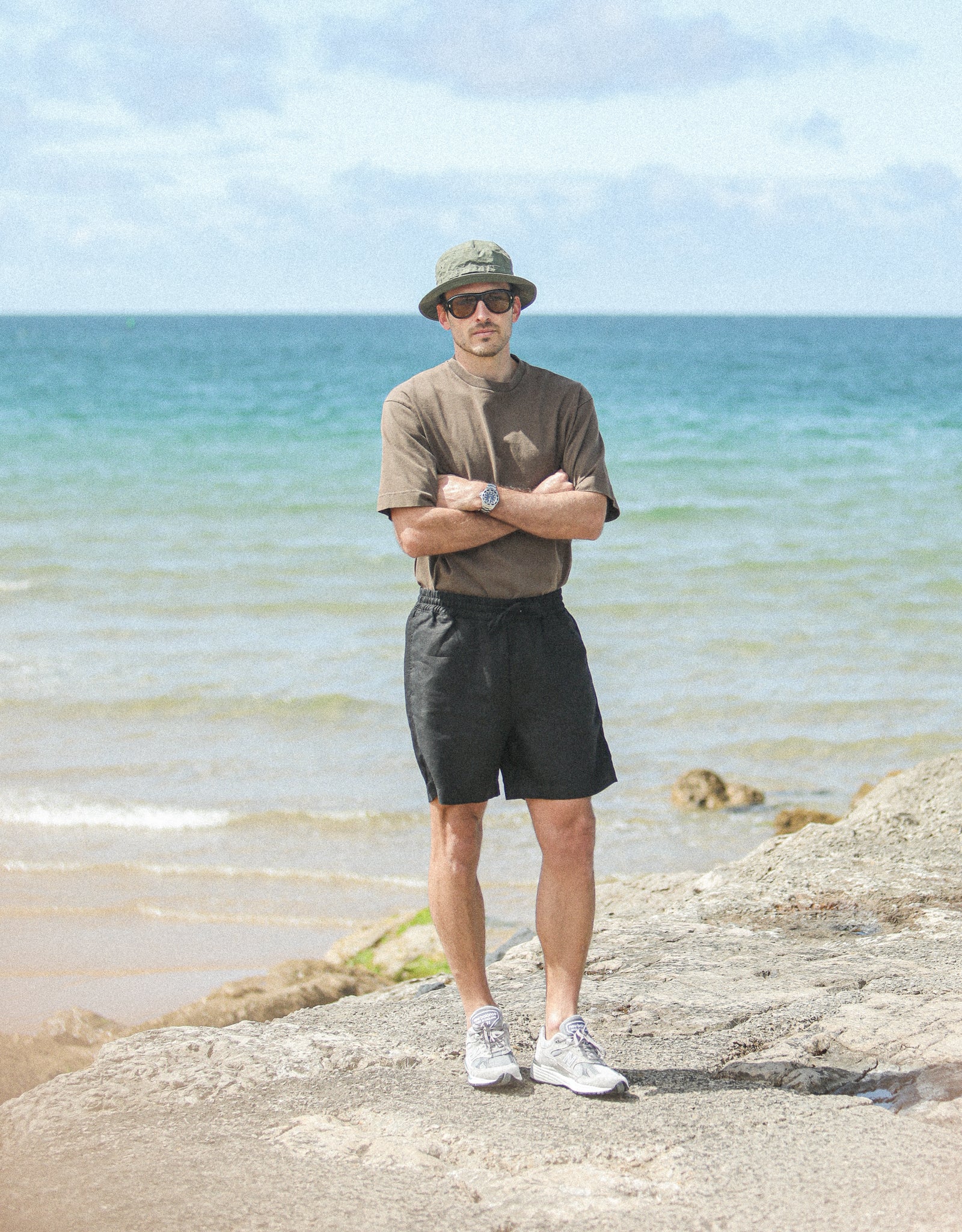 Beach Short - Lin Noir