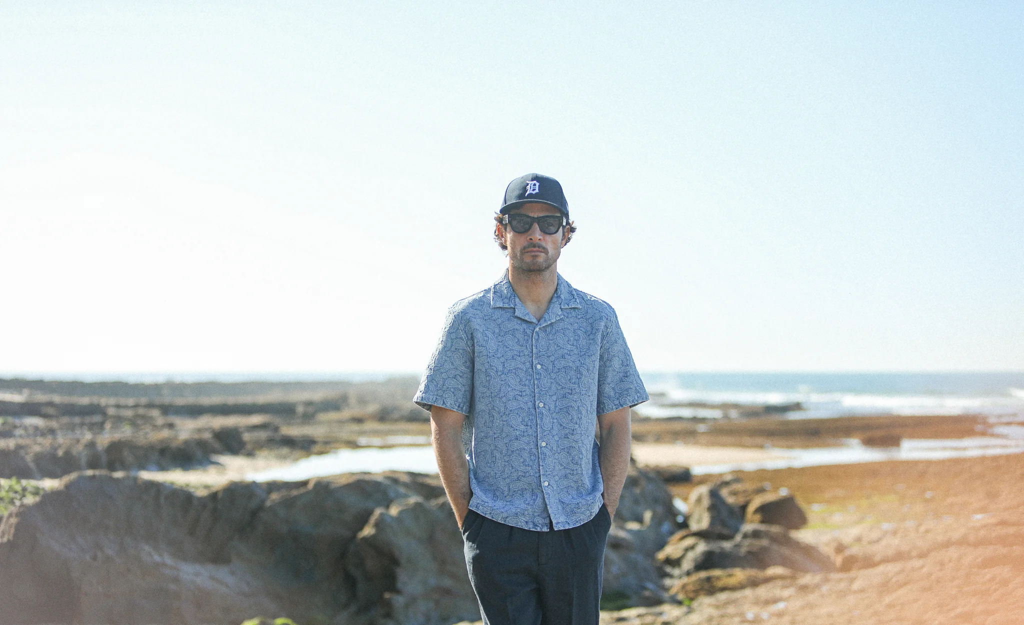 Camp Collar Denim Paisley Bleach - Modern Fit - Image 10