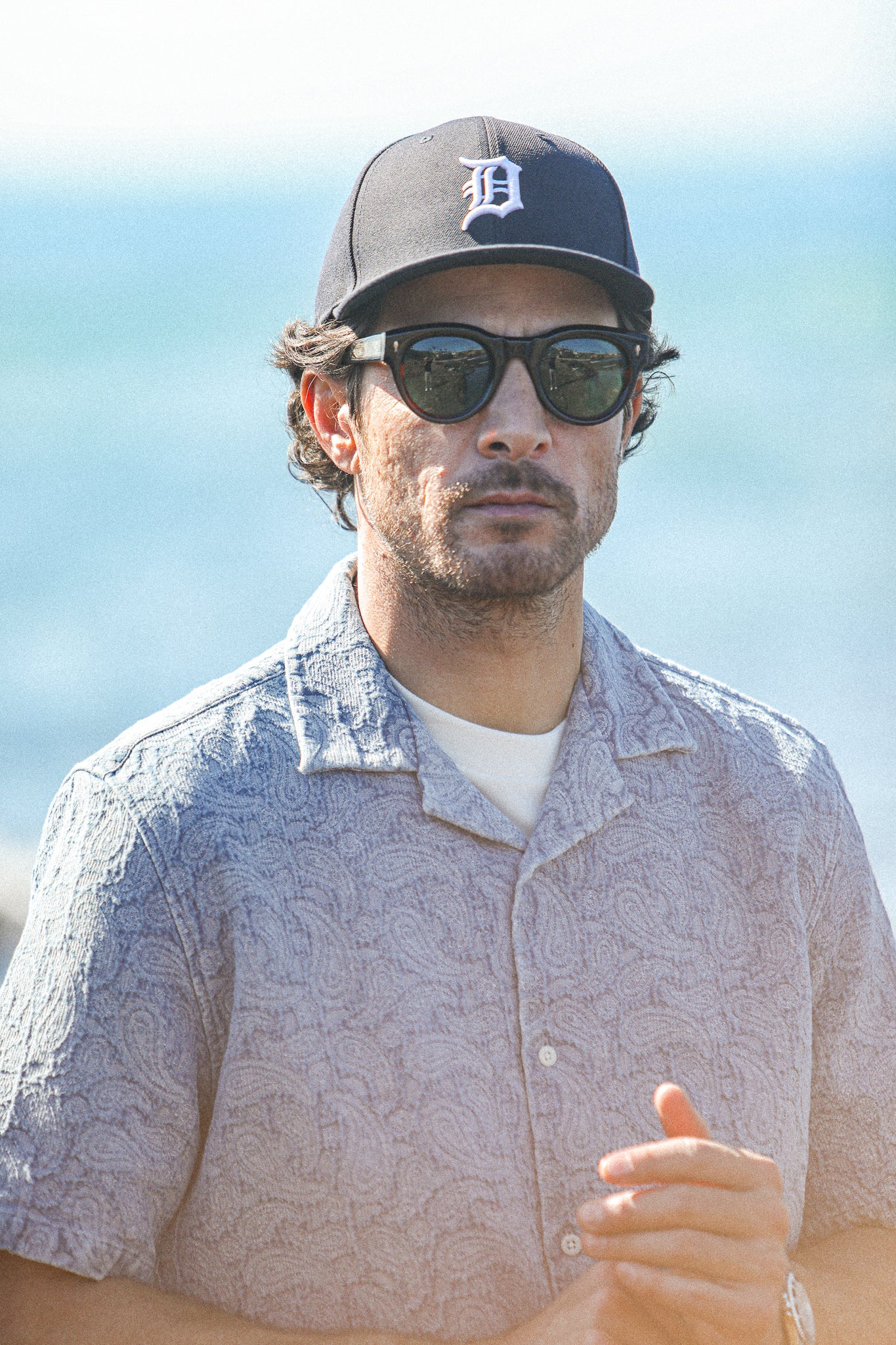 Camp Collar Denim Paisley Bleach - Modern Fit - Image 2