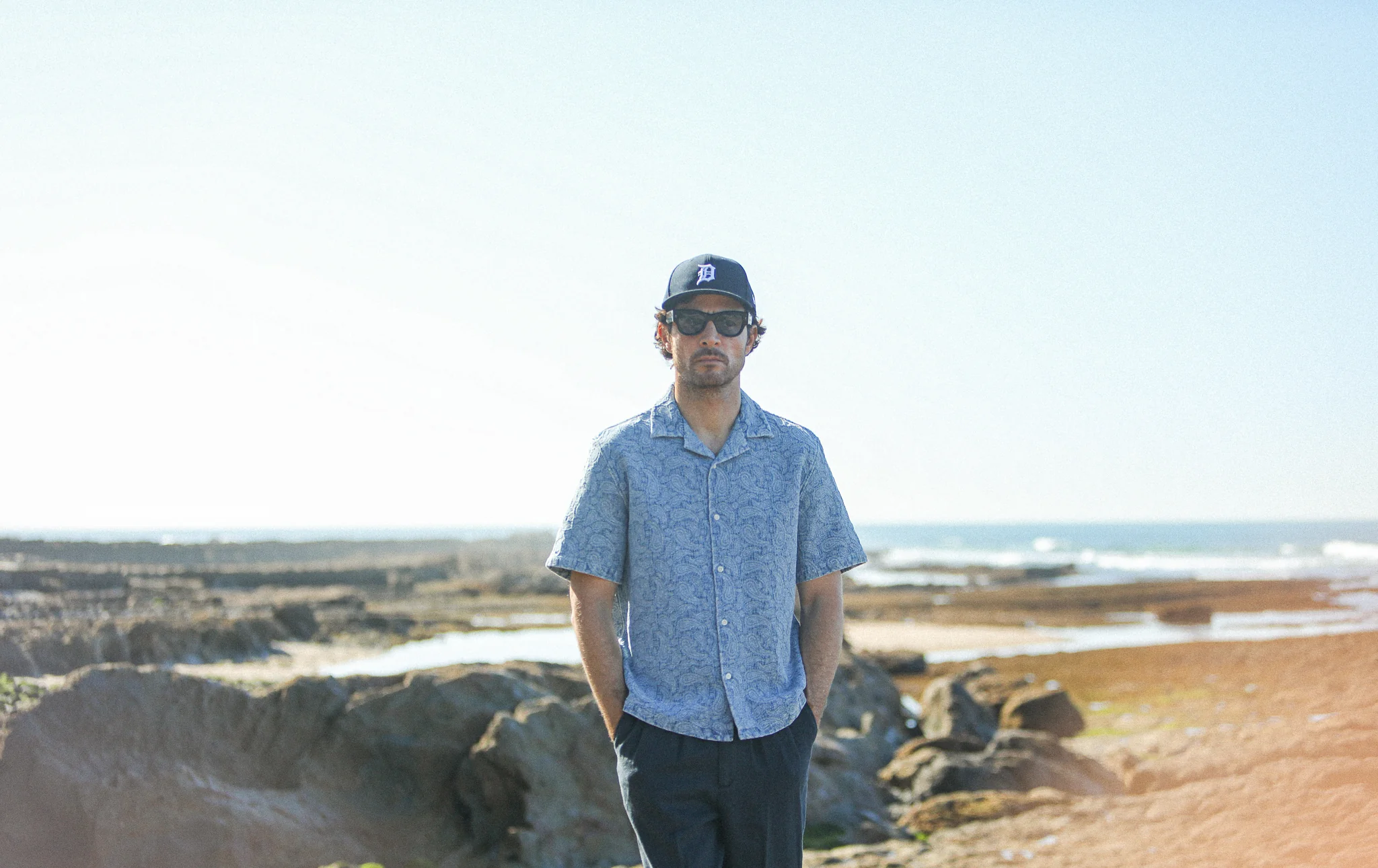 Camp Collar Denim Paisley Bleach - Modern Fit - Image 3