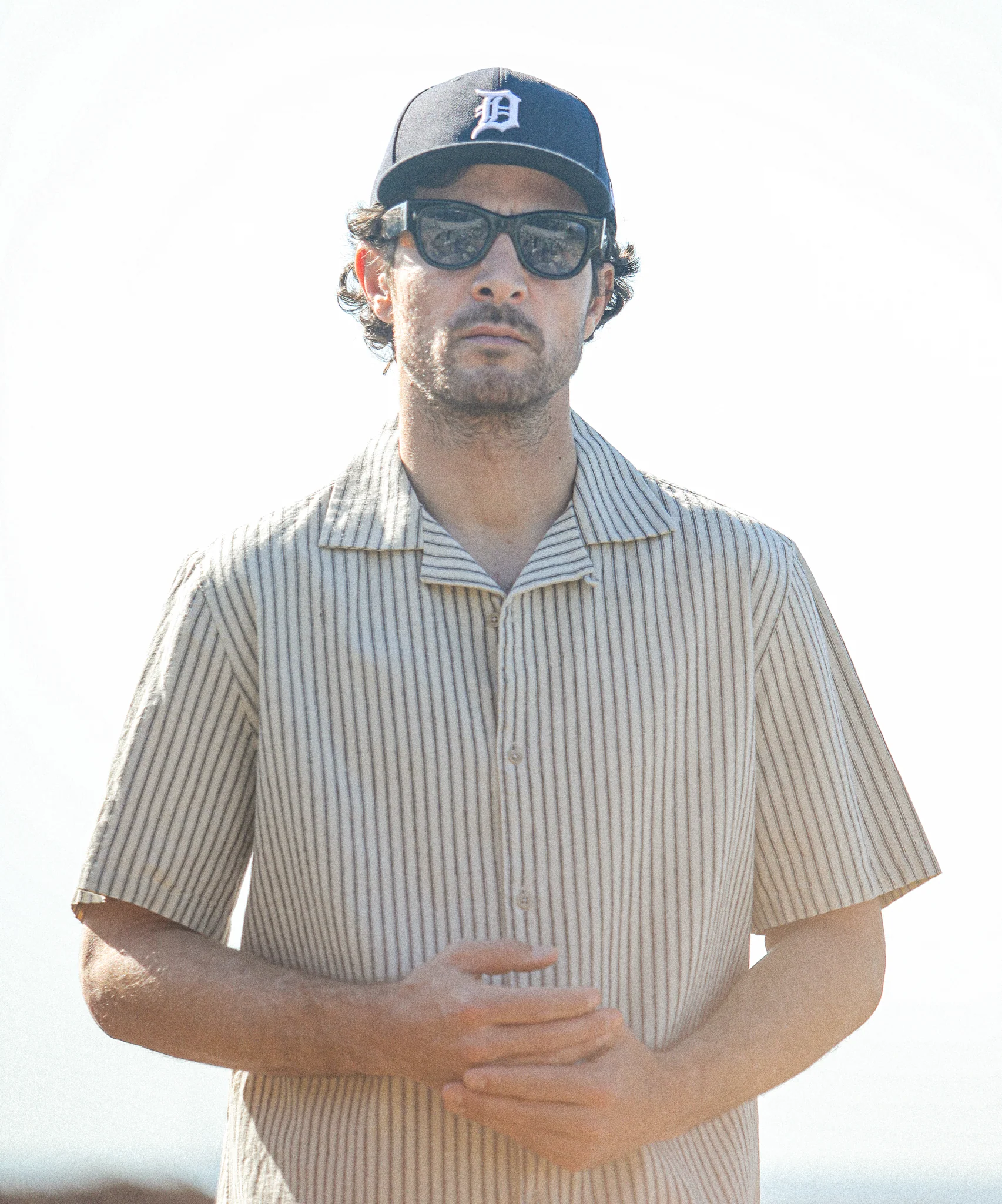 Camp Collar Stripes Beige - Modern Fit - Image 2