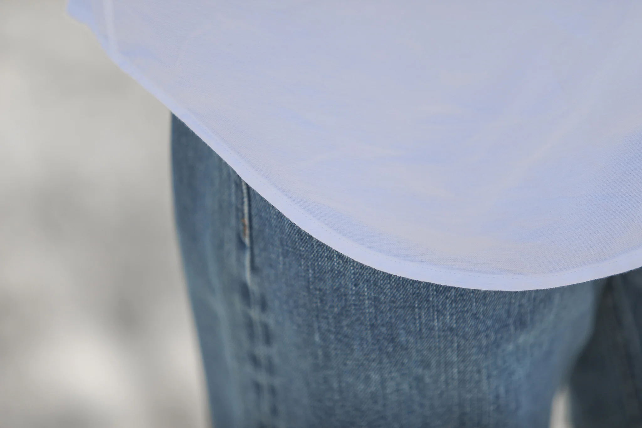 Cardigan Shirt Oxford White - Image 6