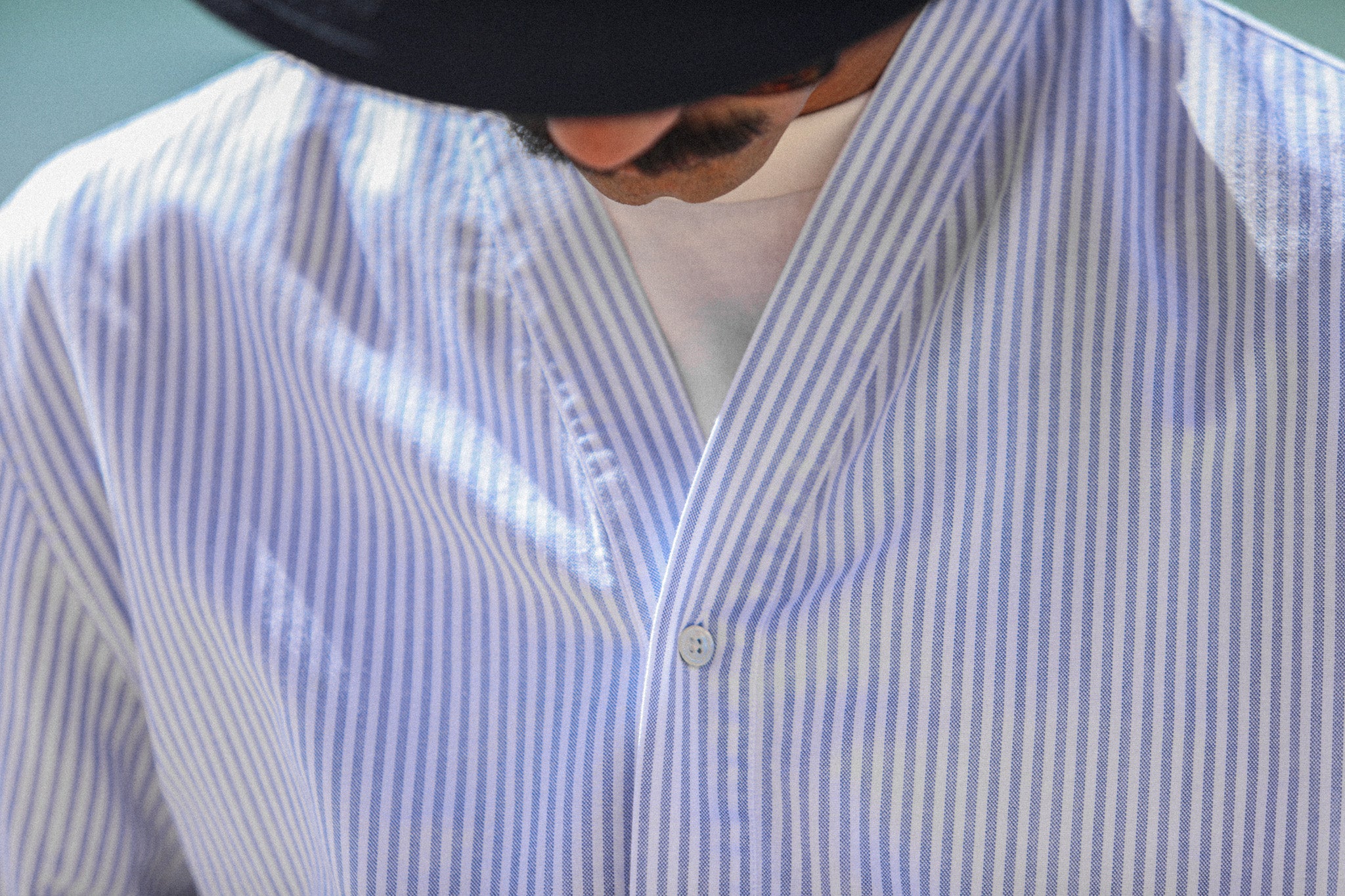 Cardigan Shirt Oxford Stripes - Image 7