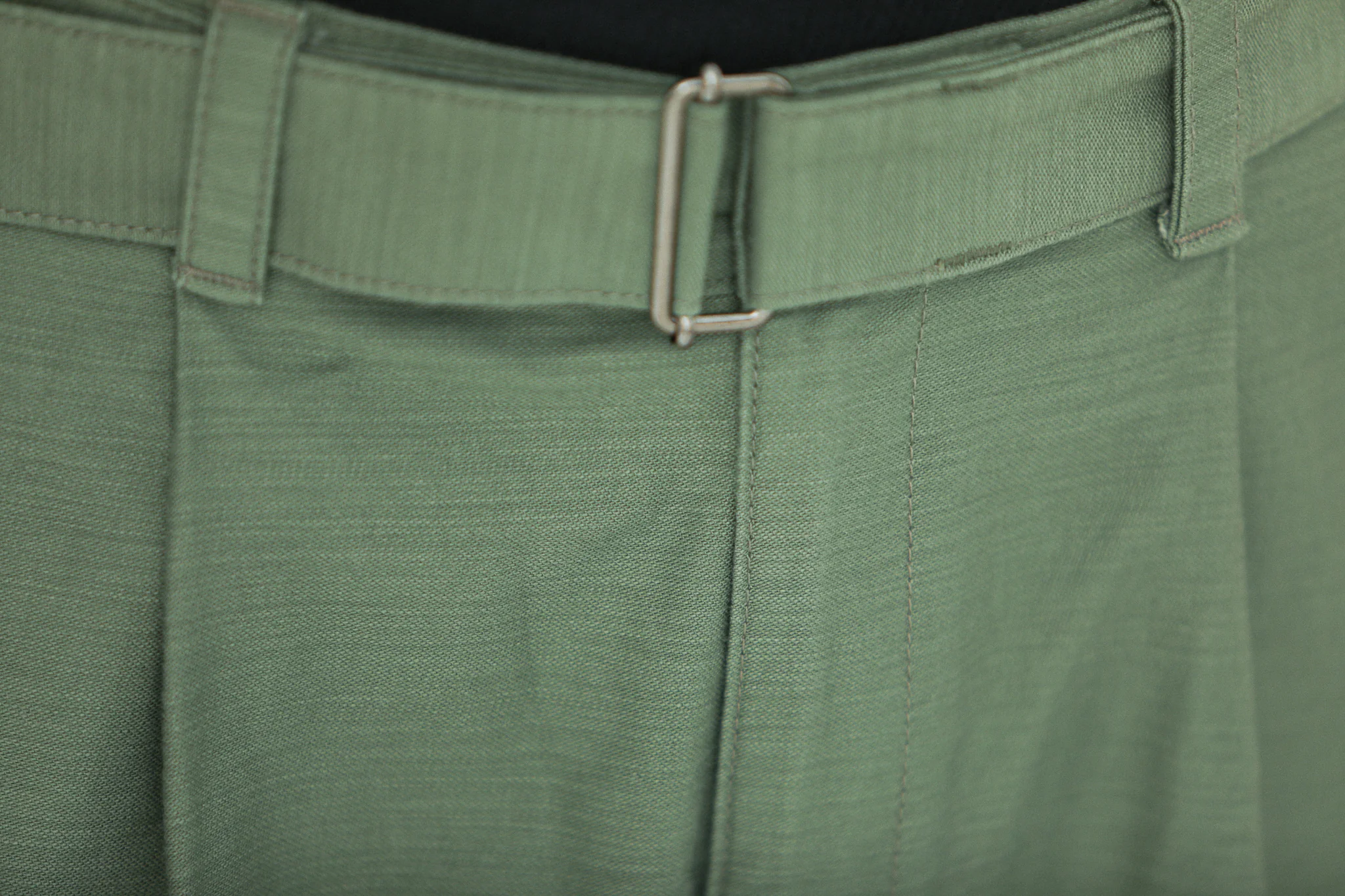 Cargo Sateen Japonais Pince Simple Khaki - Comfort Fit - Image 5