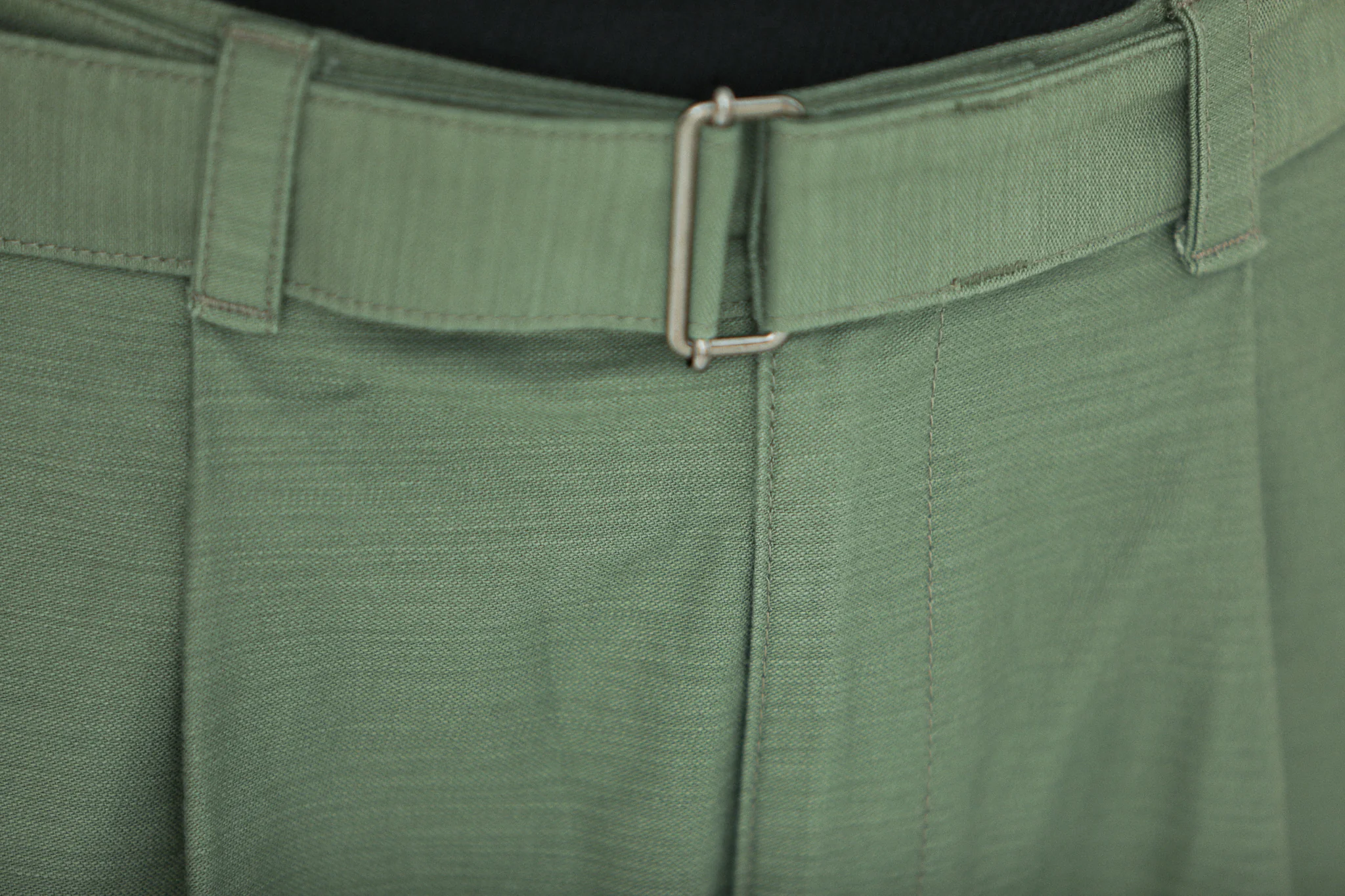 Cargo Sateen Japonais Pince Simple Khaki - Comfort Fit - Image 8