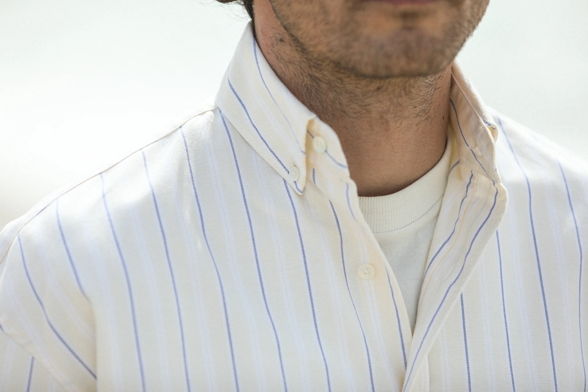 Chemise Oxford Stripes Yellow - Modern Fit - Image 8