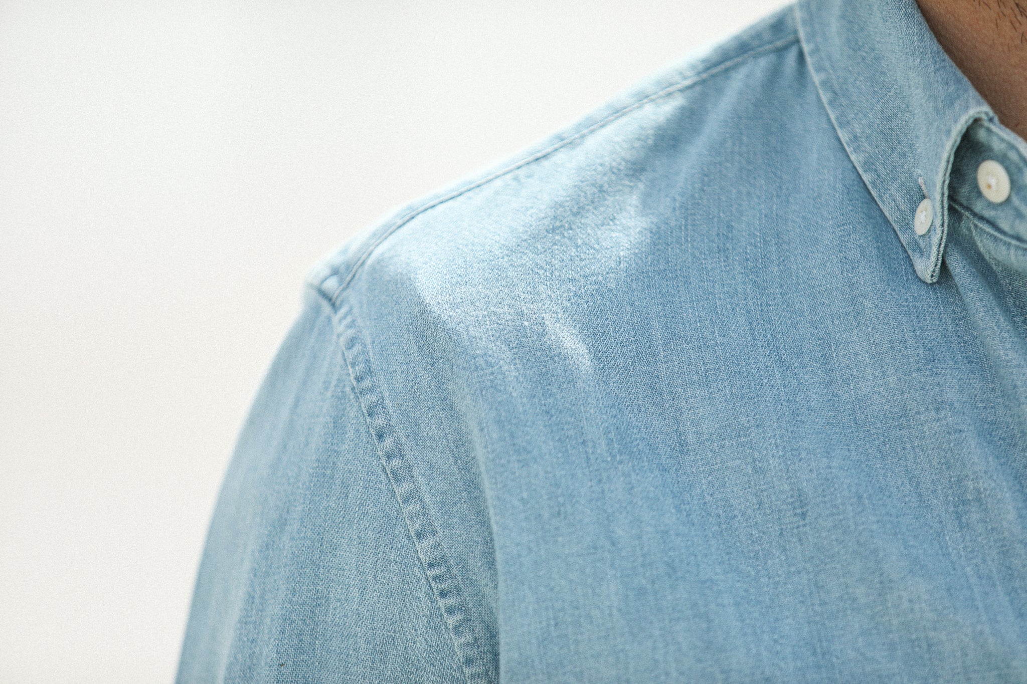 Chemise Denim Japonais Bleach - Rétro Fit - Image 6