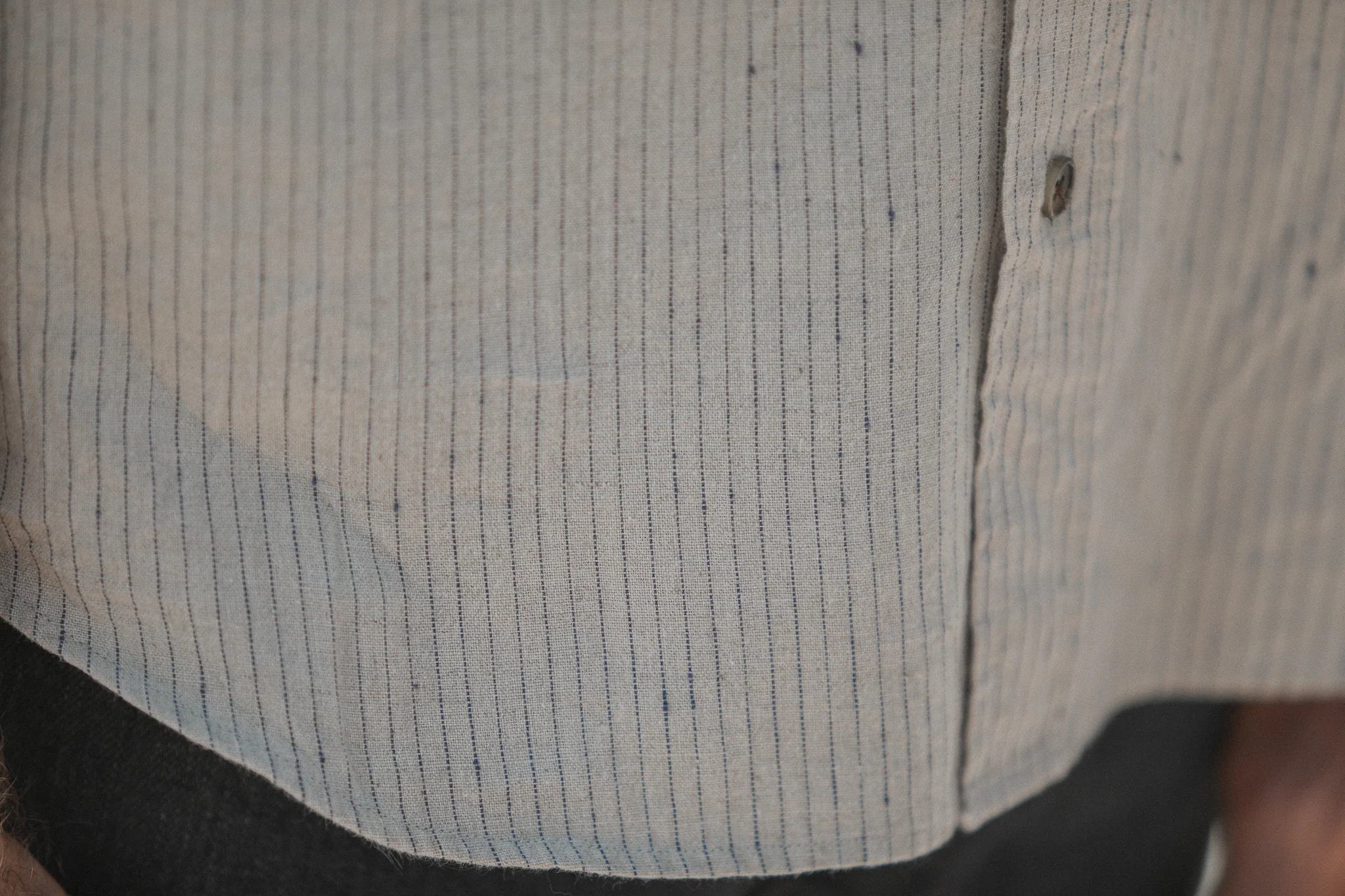 Chemise Japan Stripes Beige - Retro Fit - Image 6