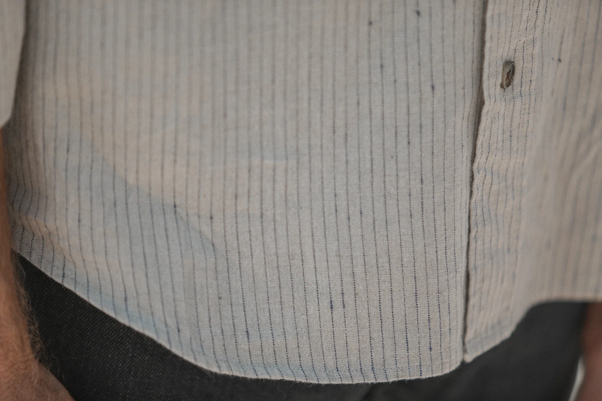 Chemise Japan Stripes Beige - Retro Fit - Image 7