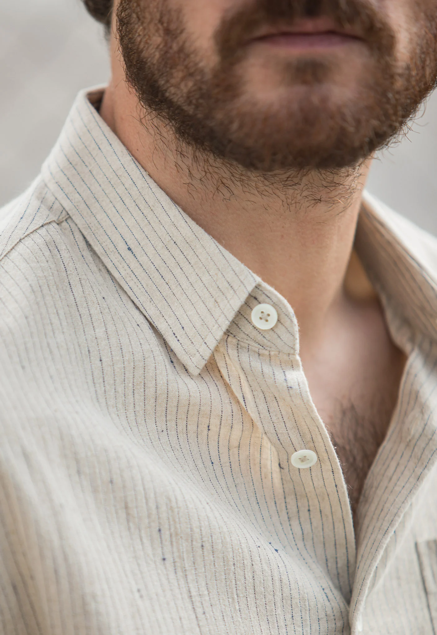 Chemise Japan Slub Beige - Fit New Classic
