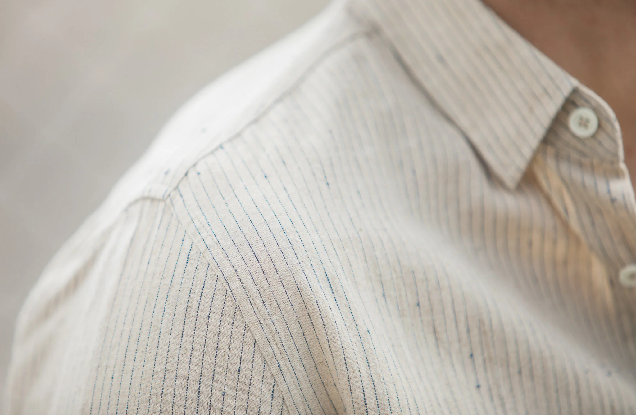 Chemise Japan Slub Beige - Fit New Classic - Image 11