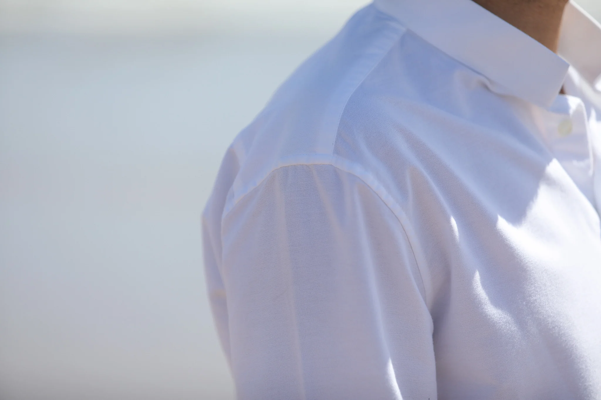 Chemise Oxford Blanc - Col Tailleur - Image 11