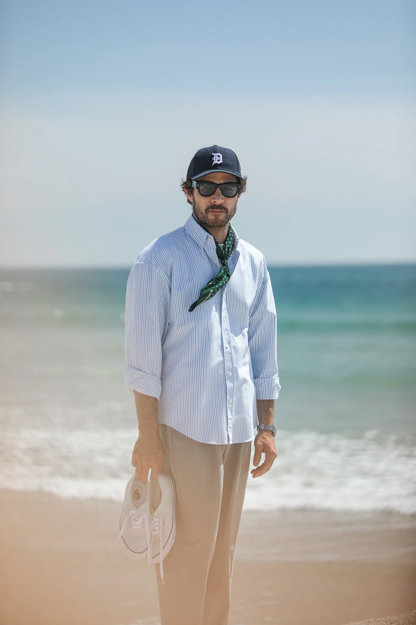 Chemise Oxford Stripes Green-Blue - Modern Fit - Image 9
