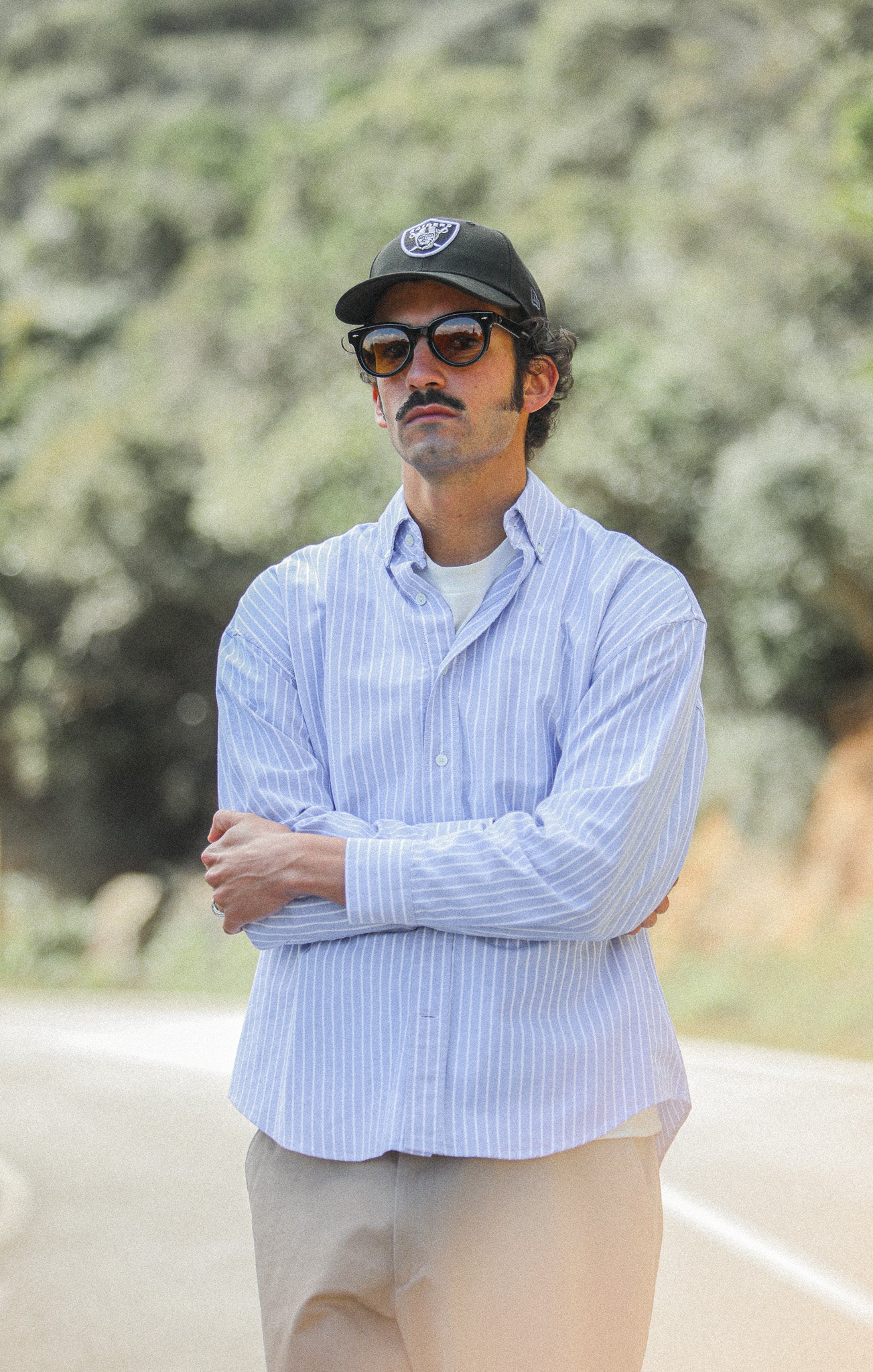Chemise Oxford Rayures Larges Bleue - Modern Fit