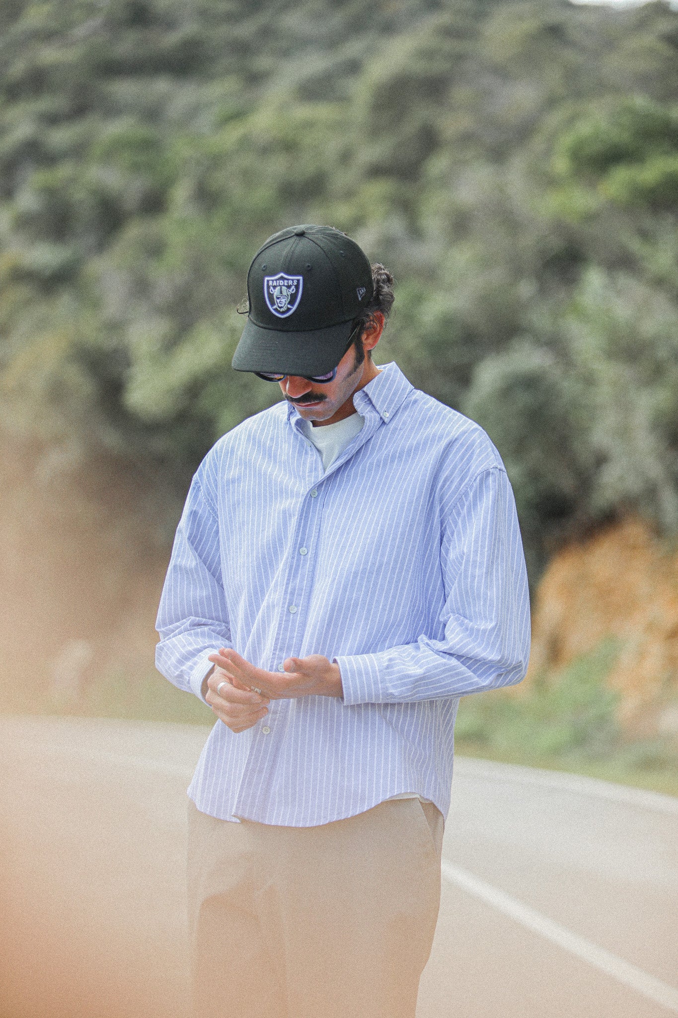 Chemise Oxford Rayures Larges Bleue - Modern Fit - Image 4