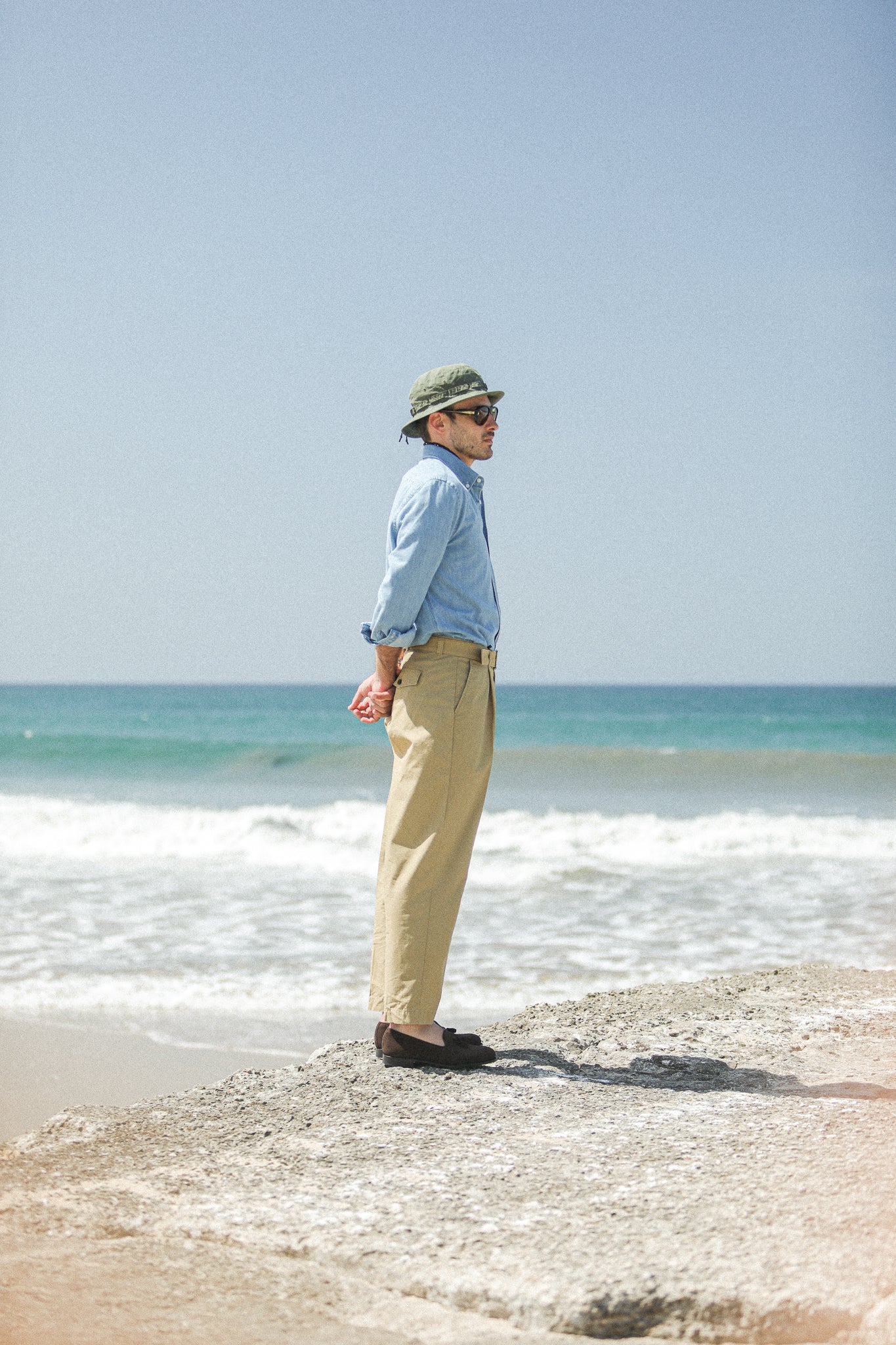Chino Militaire Pince - Ripstop Japonais Beige - Image 2