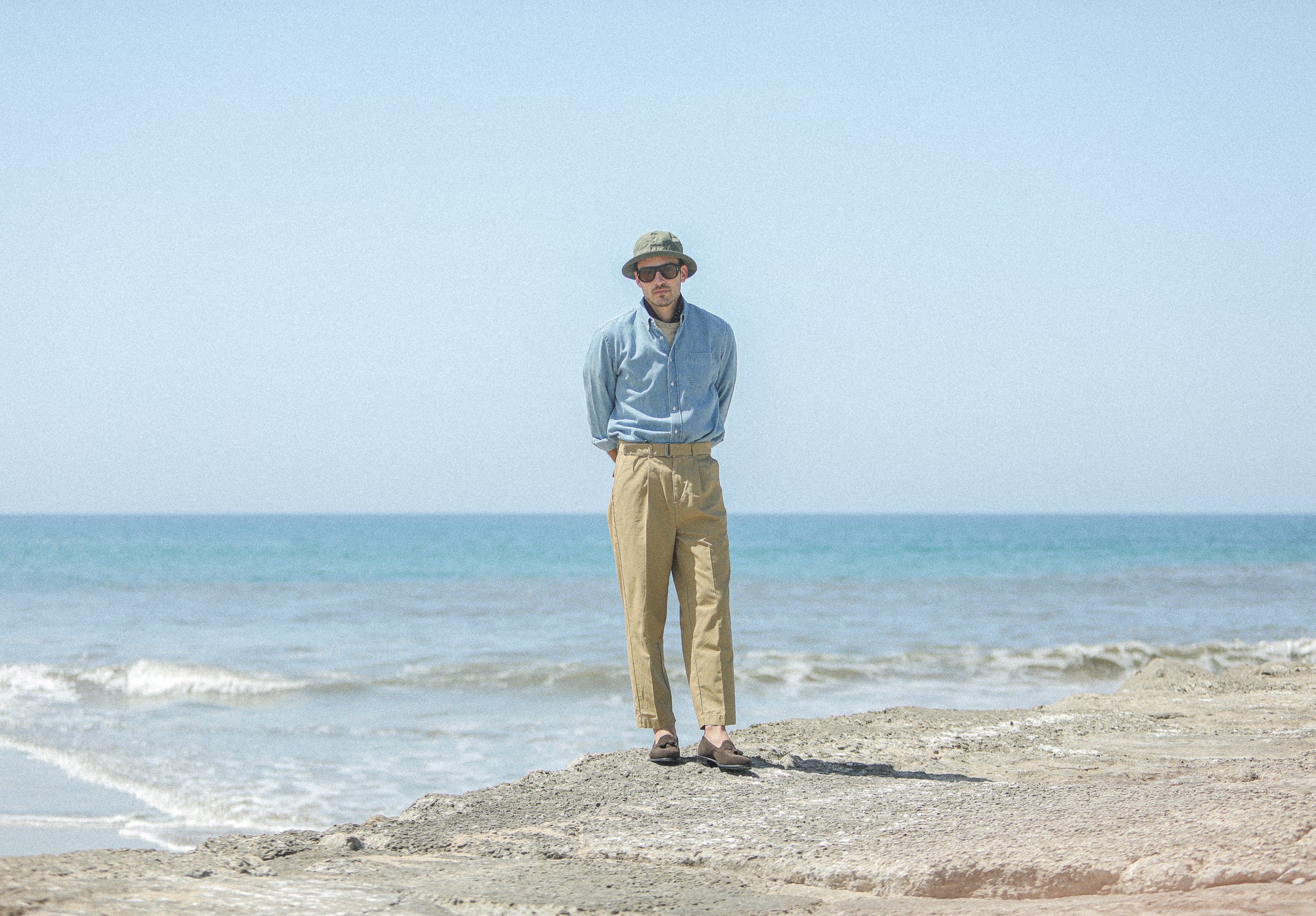 Chino Militaire Pince - Ripstop Japonais Beige - Image 3