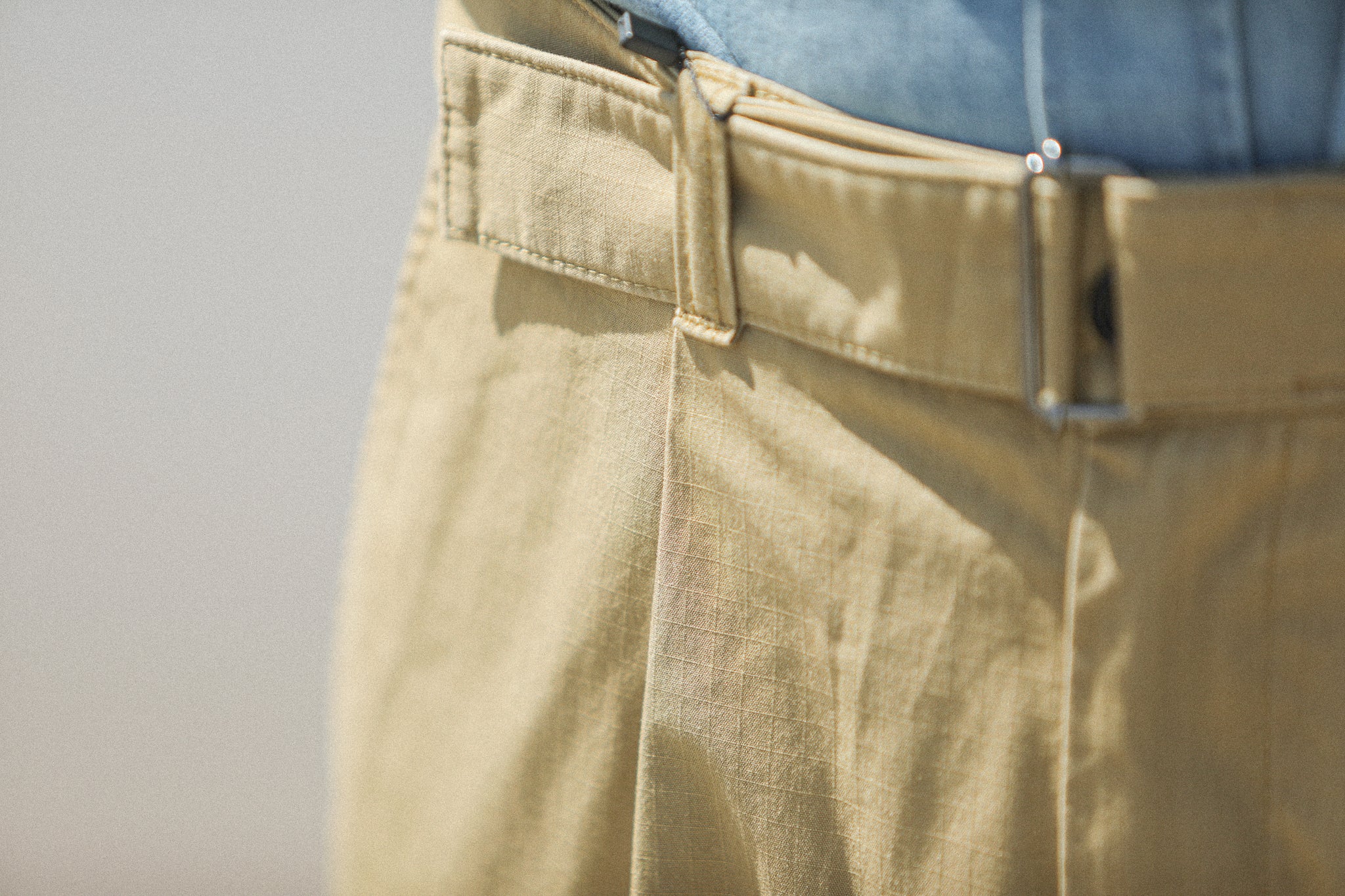 Chino Militaire Pince - Ripstop Japonais Beige - Image 7