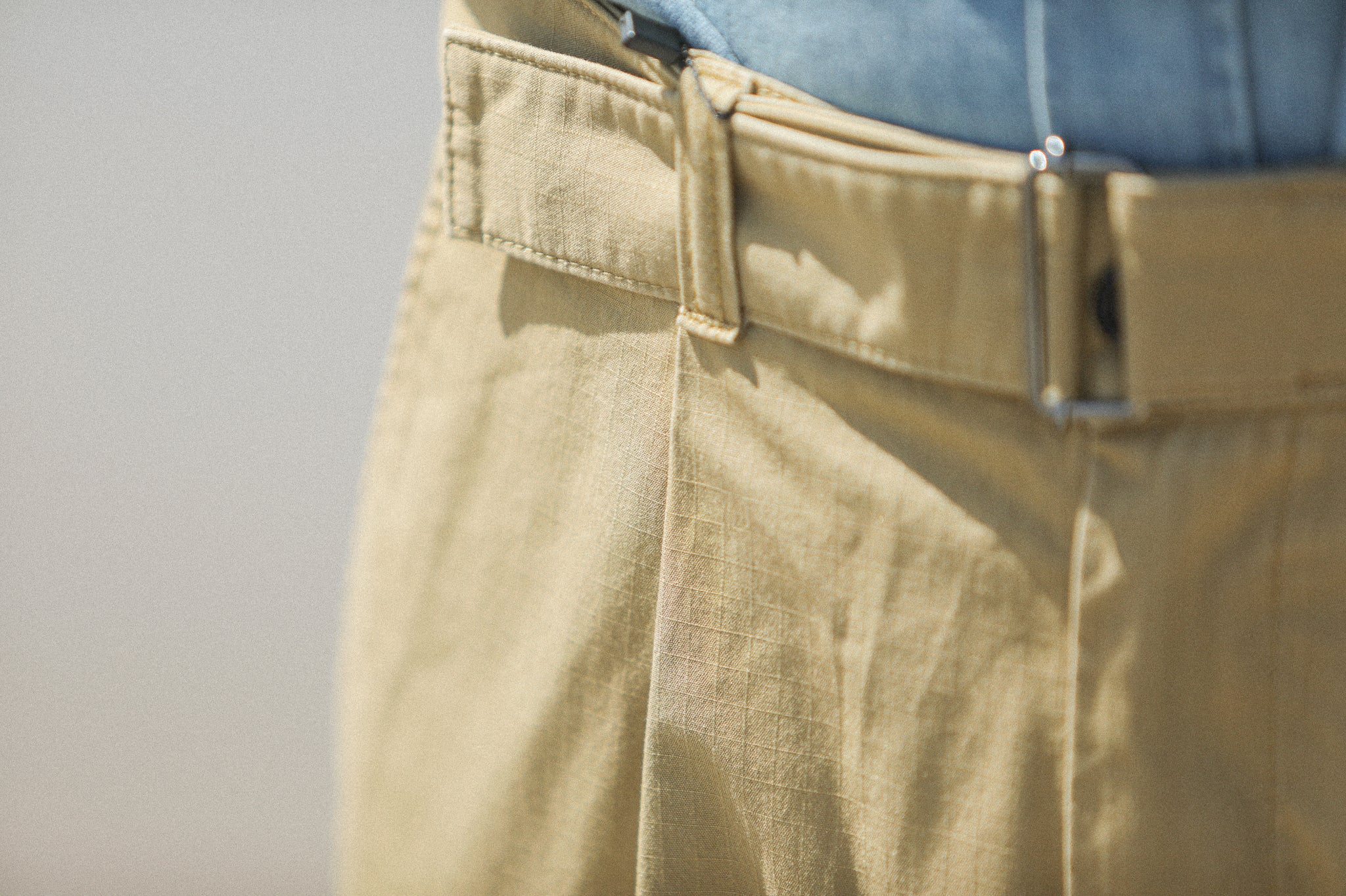 Chino Militaire Pince - Ripstop Japonais Beige - Image 8