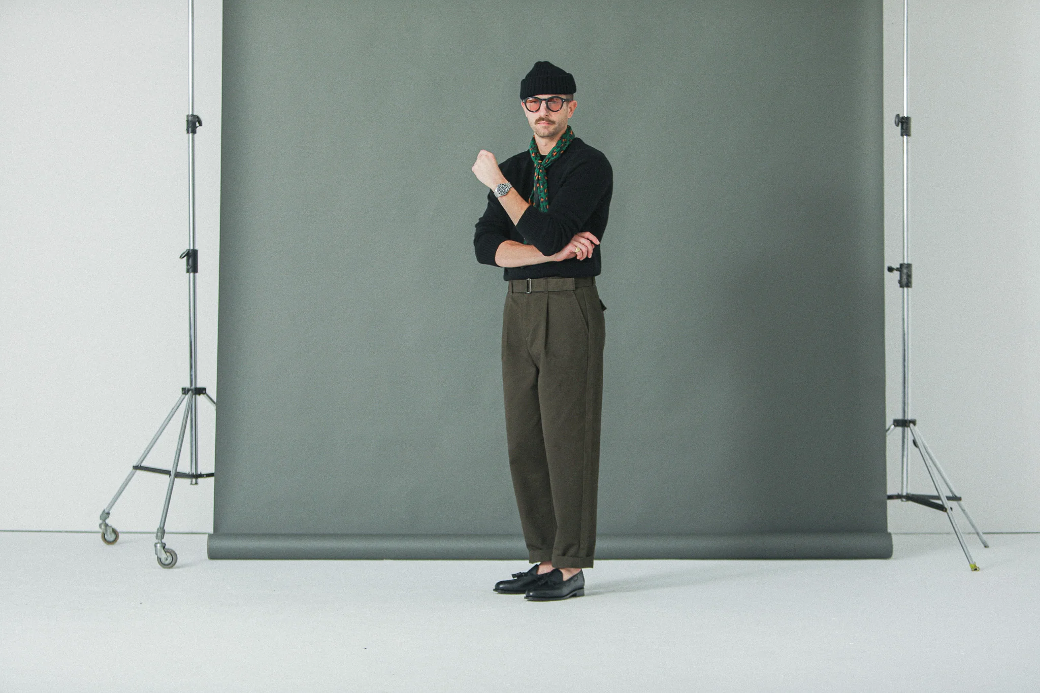 Chino Militaire Pince Simple Khaki - Comfort Fit - Image 10