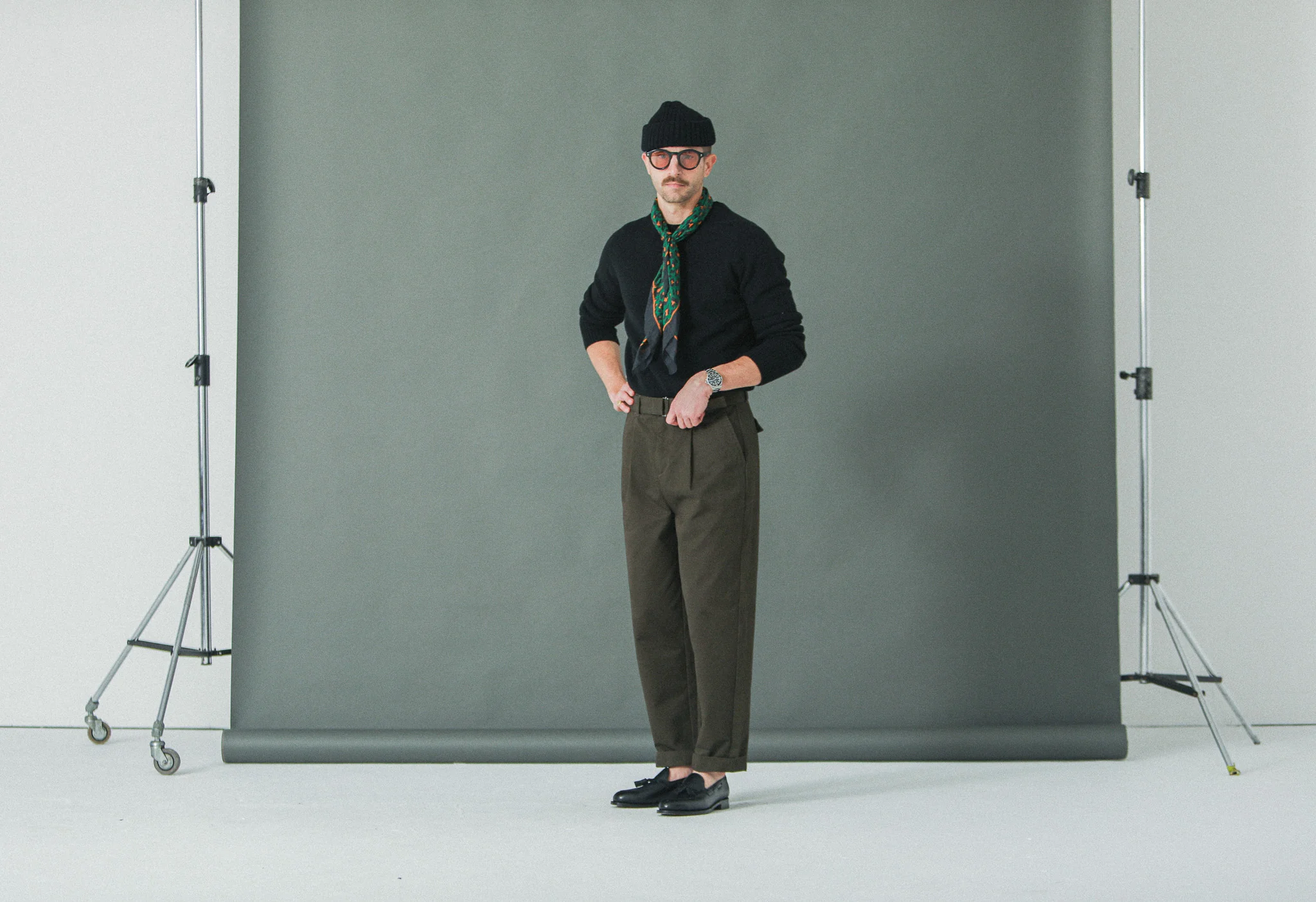 Chino Militaire Pince Simple Khaki - Comfort Fit - Image 11