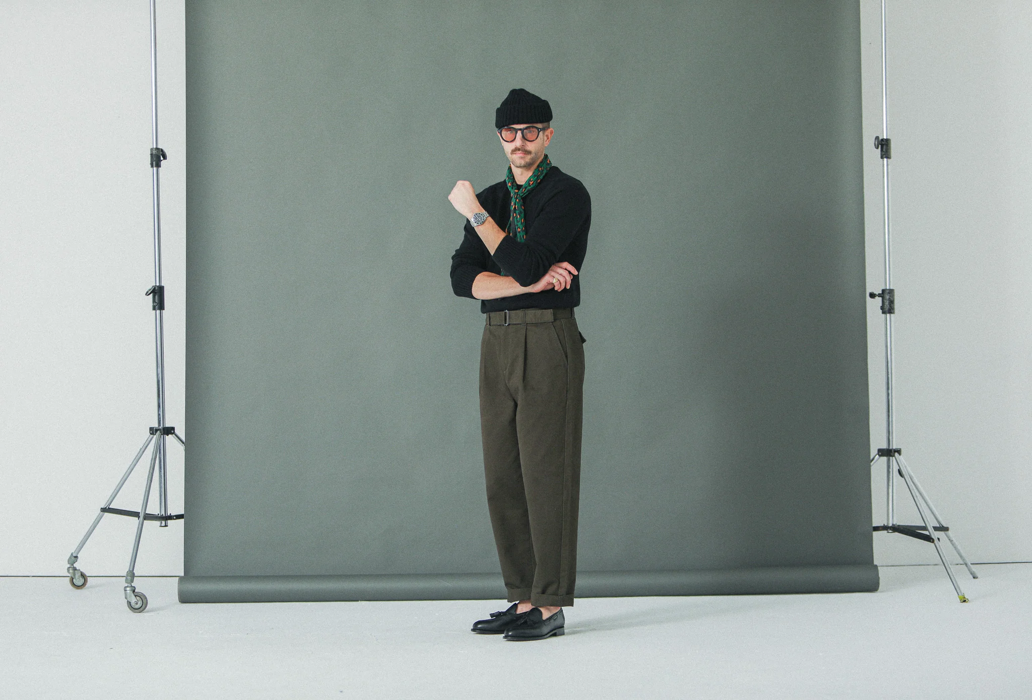 Chino Militaire Pince Simple Khaki - Comfort Fit - Image 7