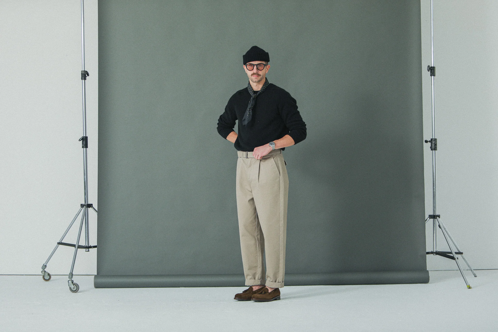 Chino Militaire Pince Simple Beige - Comfort Fit - Image 6