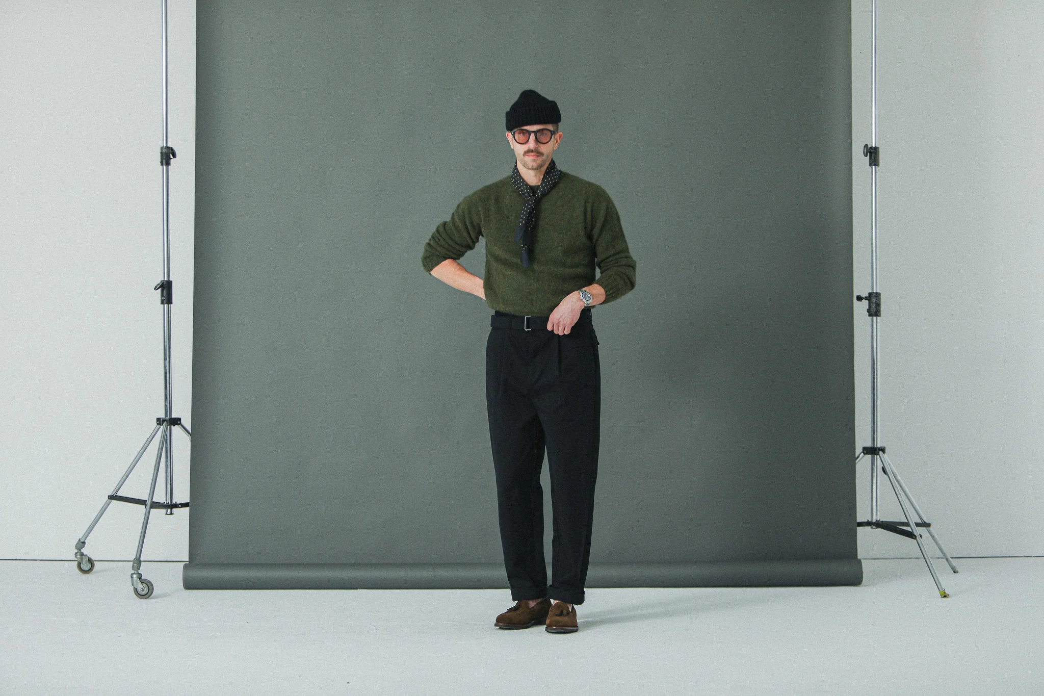 Chino Militaire Pince Simple Black - Comfort Fit - Image 11