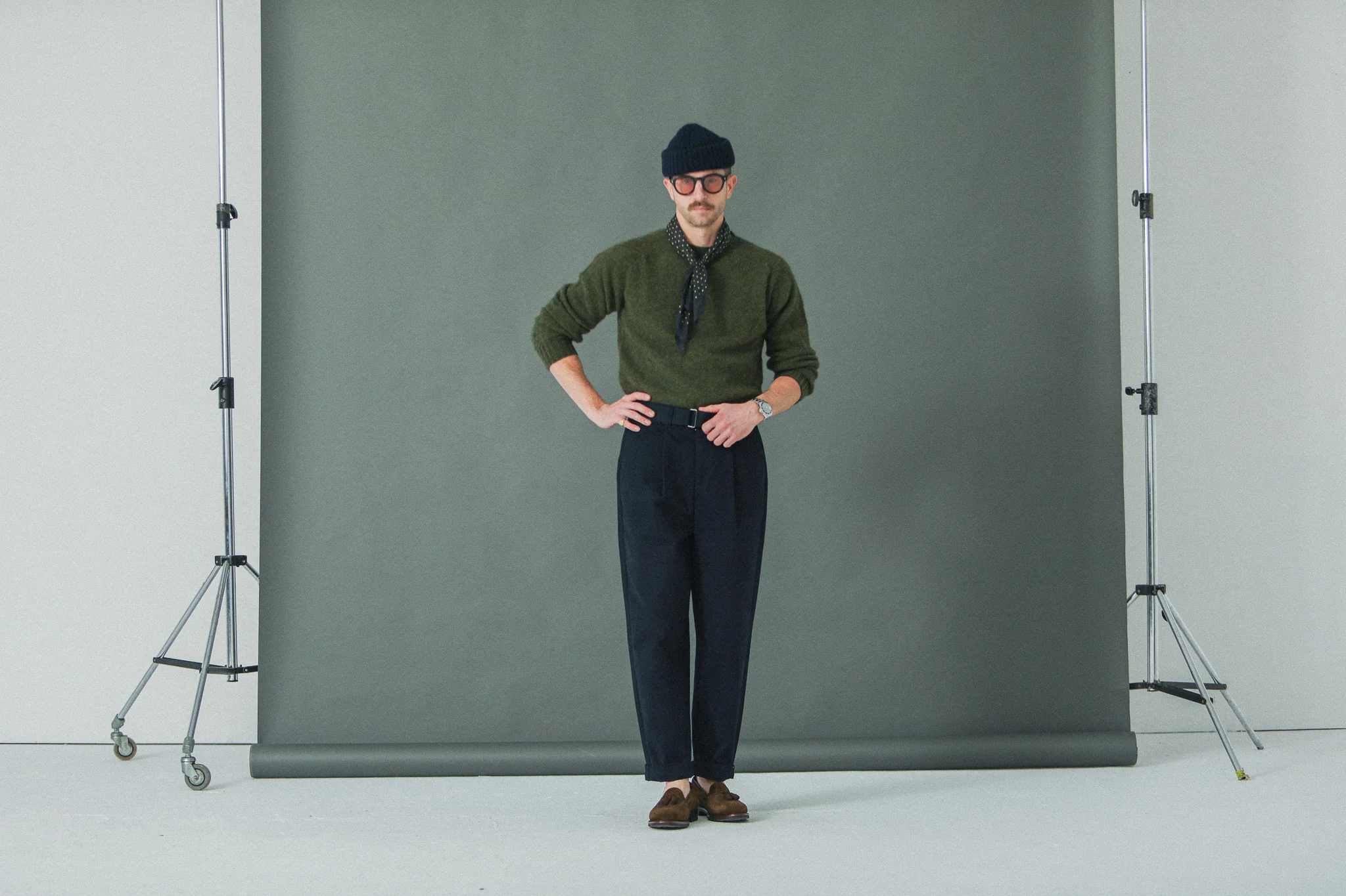 Chino Militaire Pince Simple Navy - Comfort Fit - Image 10