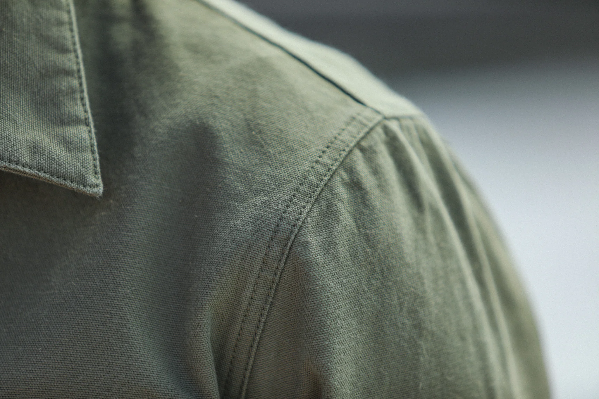 Veste Worker Canvas Japonais Khaki - New Fit - Image 8