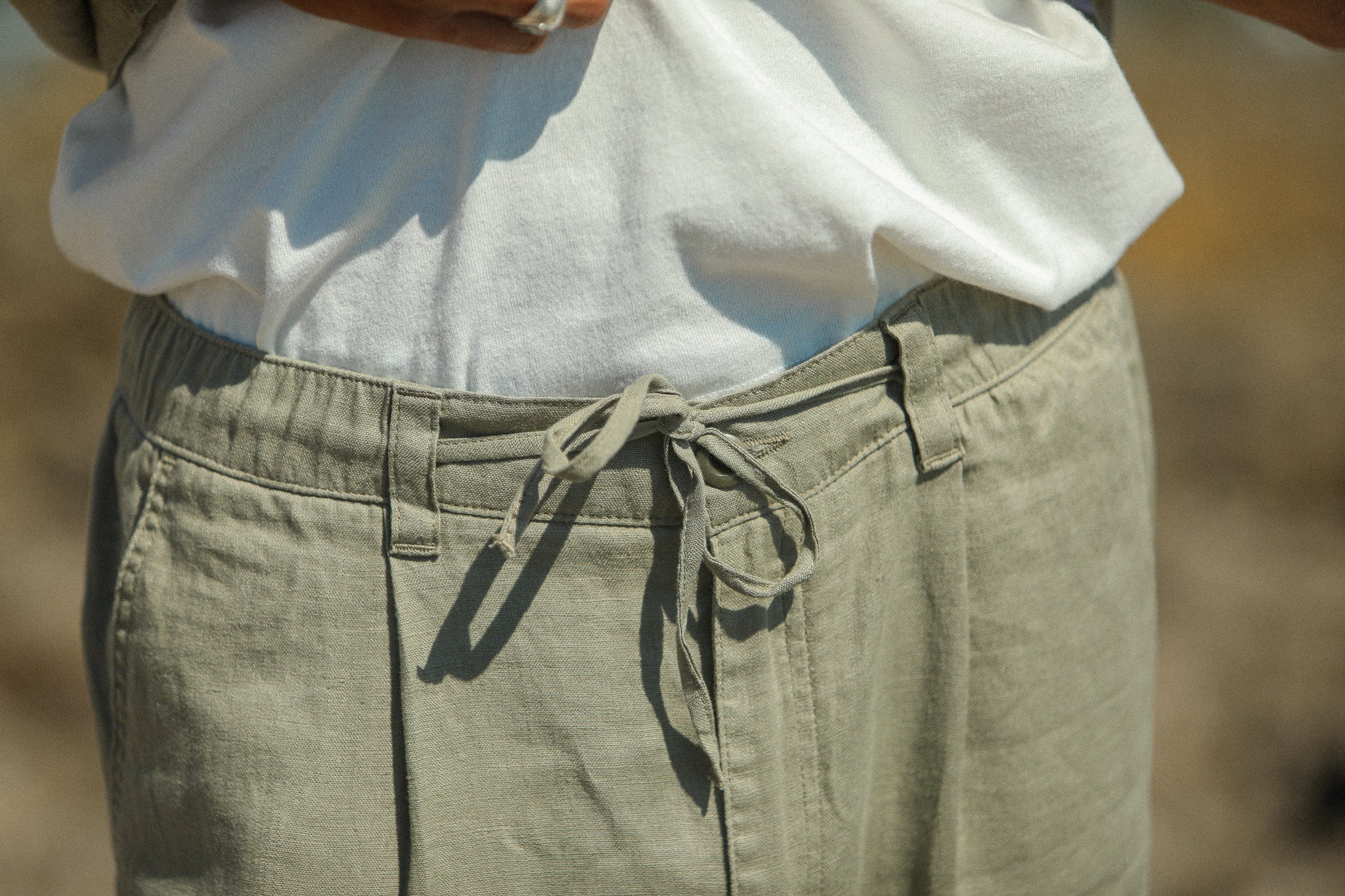 City Pant Lin Gray Green - Image 6