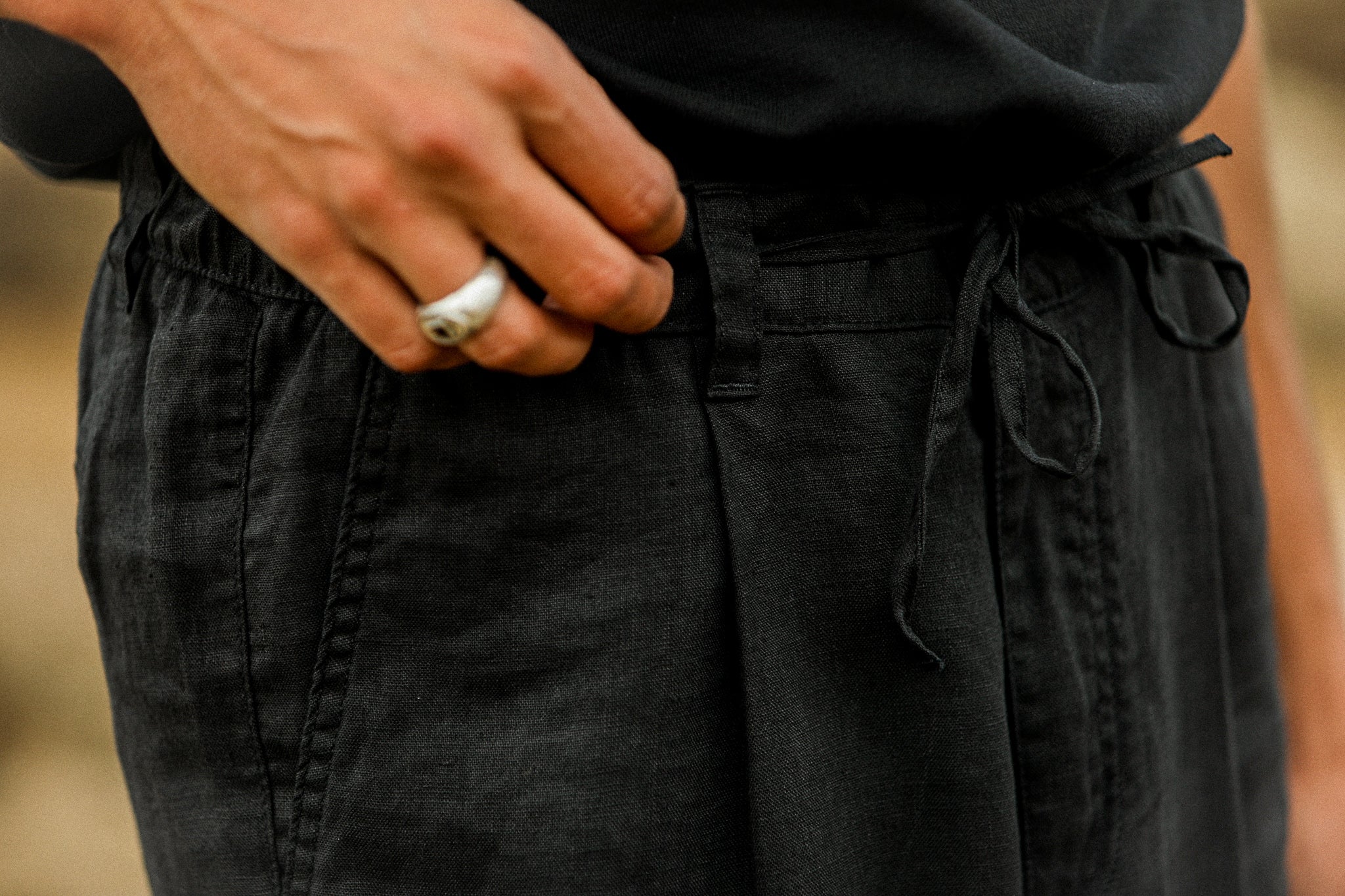 City Pant Lin Noir - Image 5