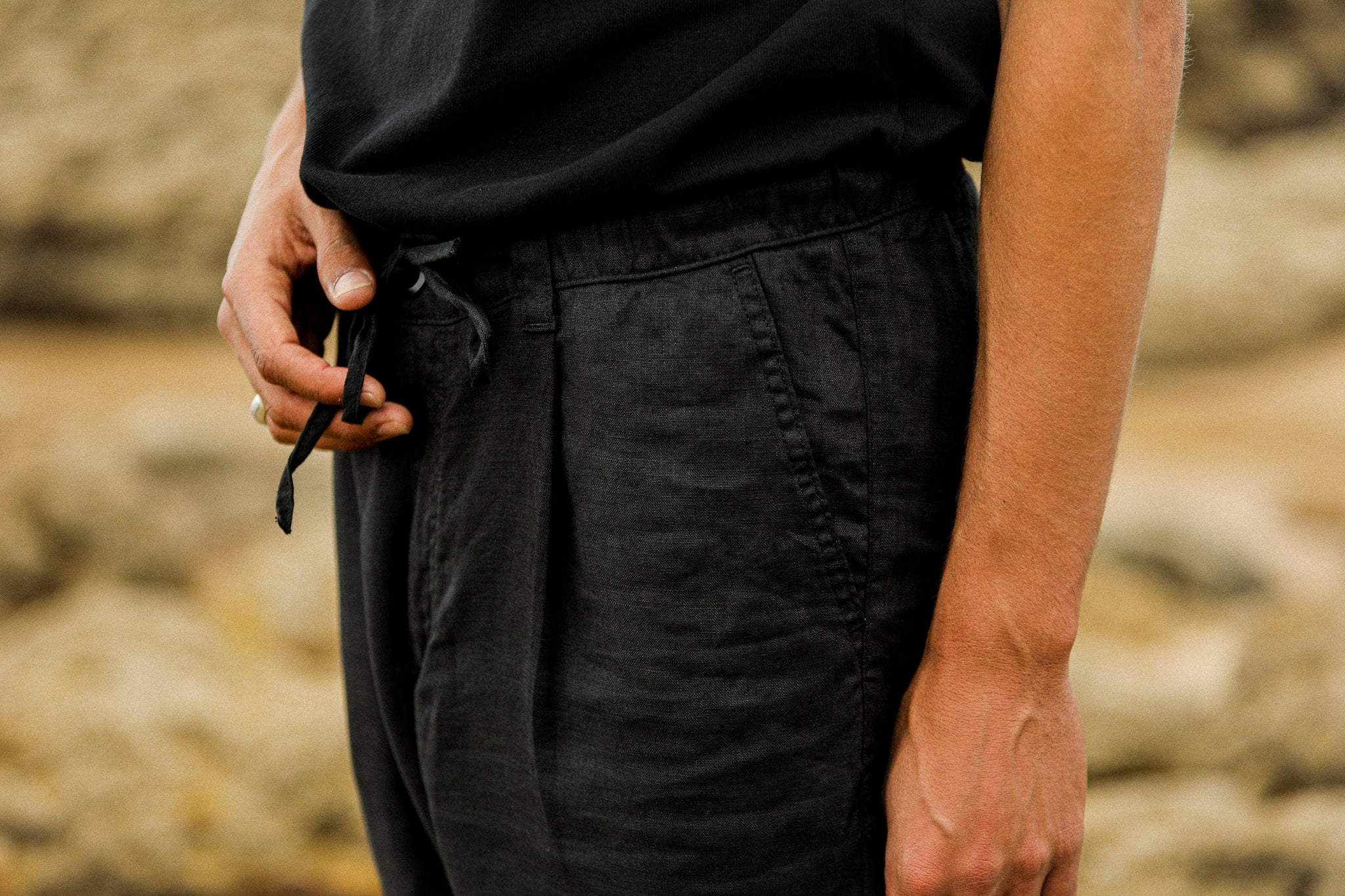 City Pant Lin Noir - Image 8