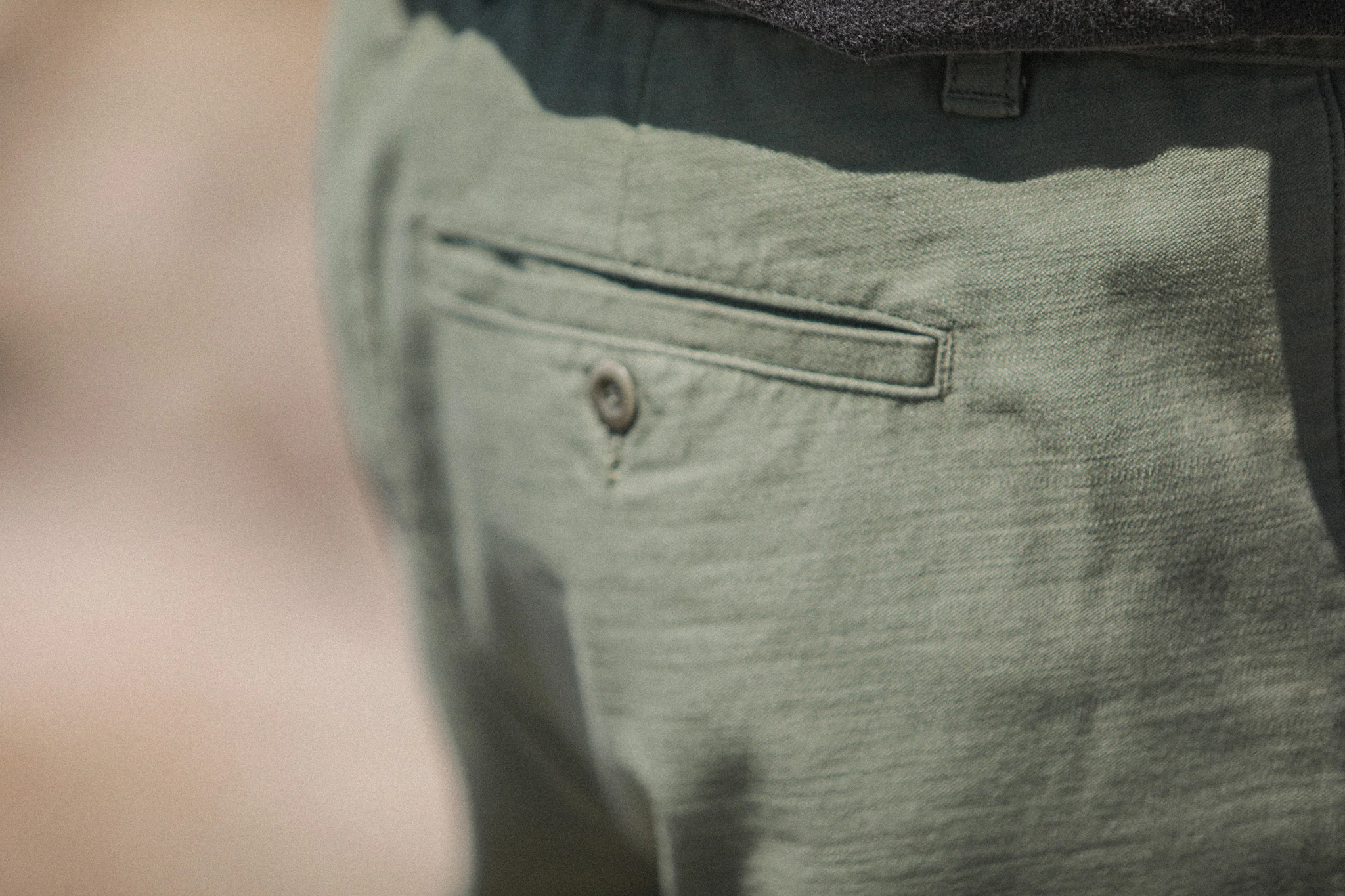 City Pant Japanese Sateen Khaki - Image 5