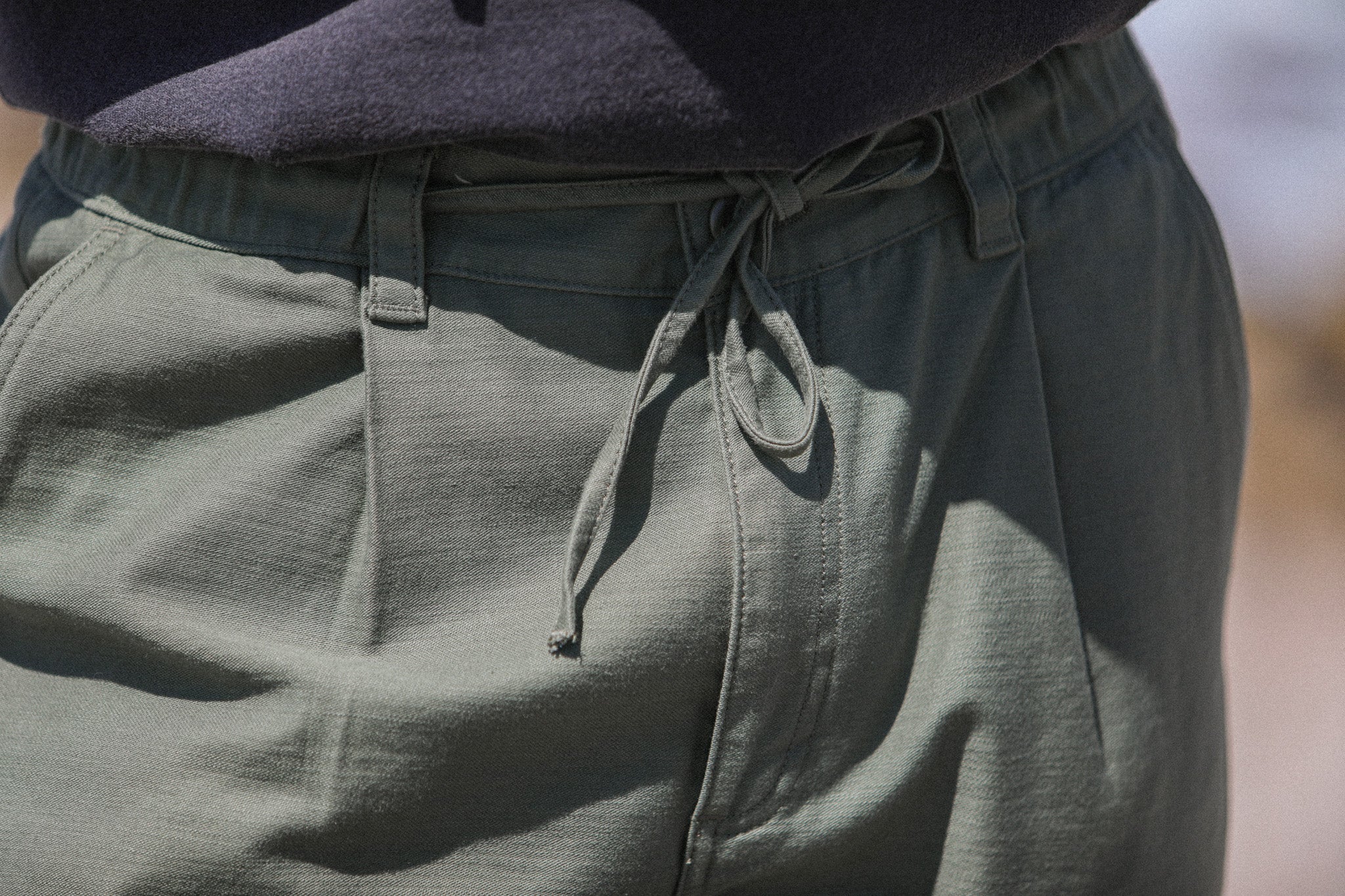 City Pant Japanese Sateen Khaki - Image 6