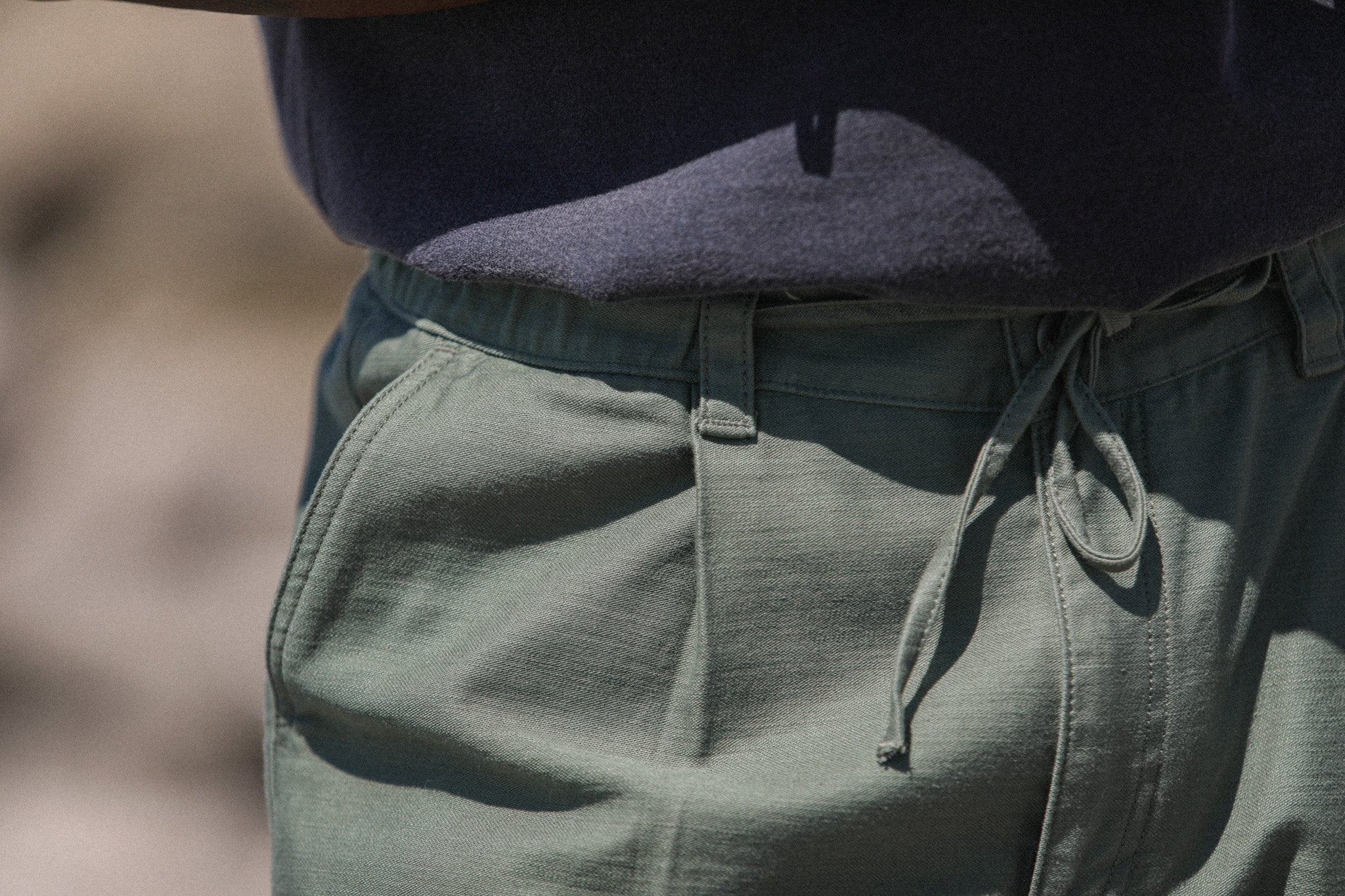 City Pant Japanese Sateen Khaki - Image 7