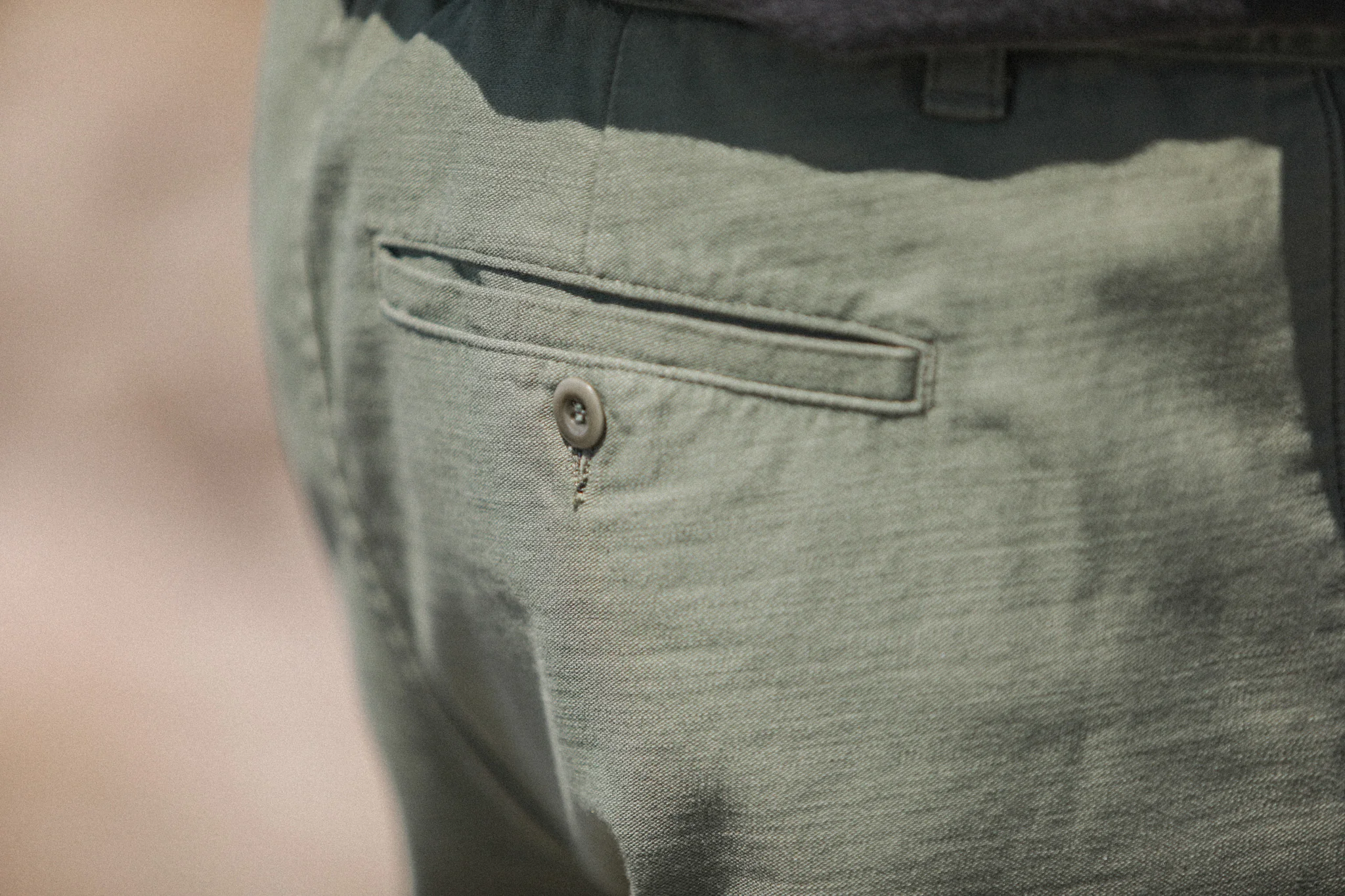 City Pant Japanese Sateen Khaki - Image 8