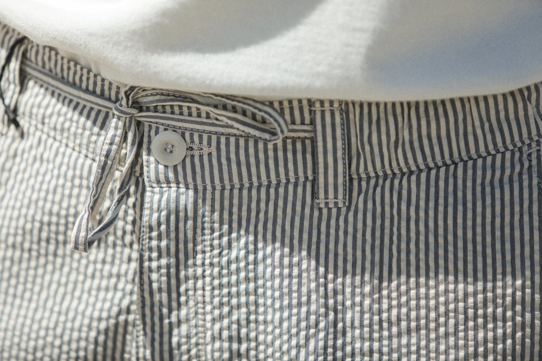 City Short - Seersucker Bleu Creme - Image 5