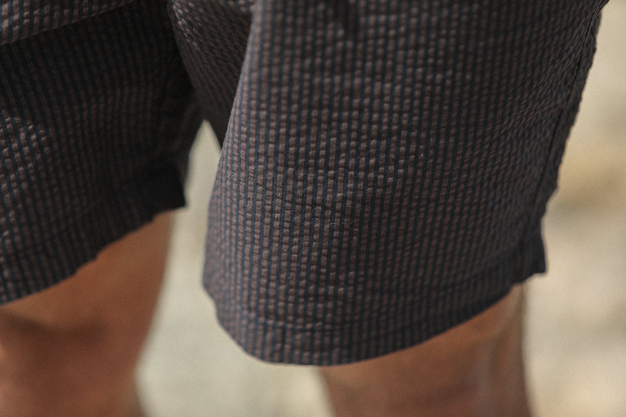 City Short - Seersucker Brown - Image 6