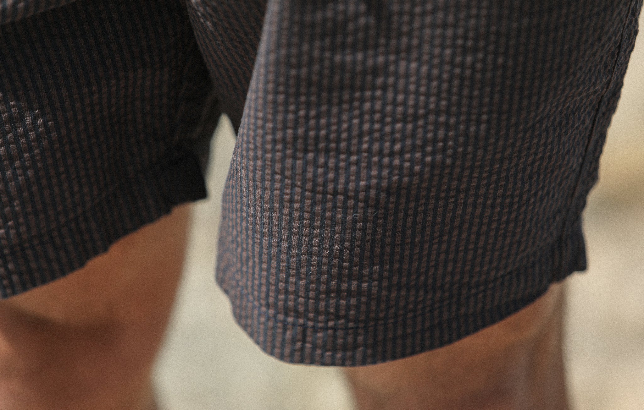 City Short - Seersucker Brown - Image 7