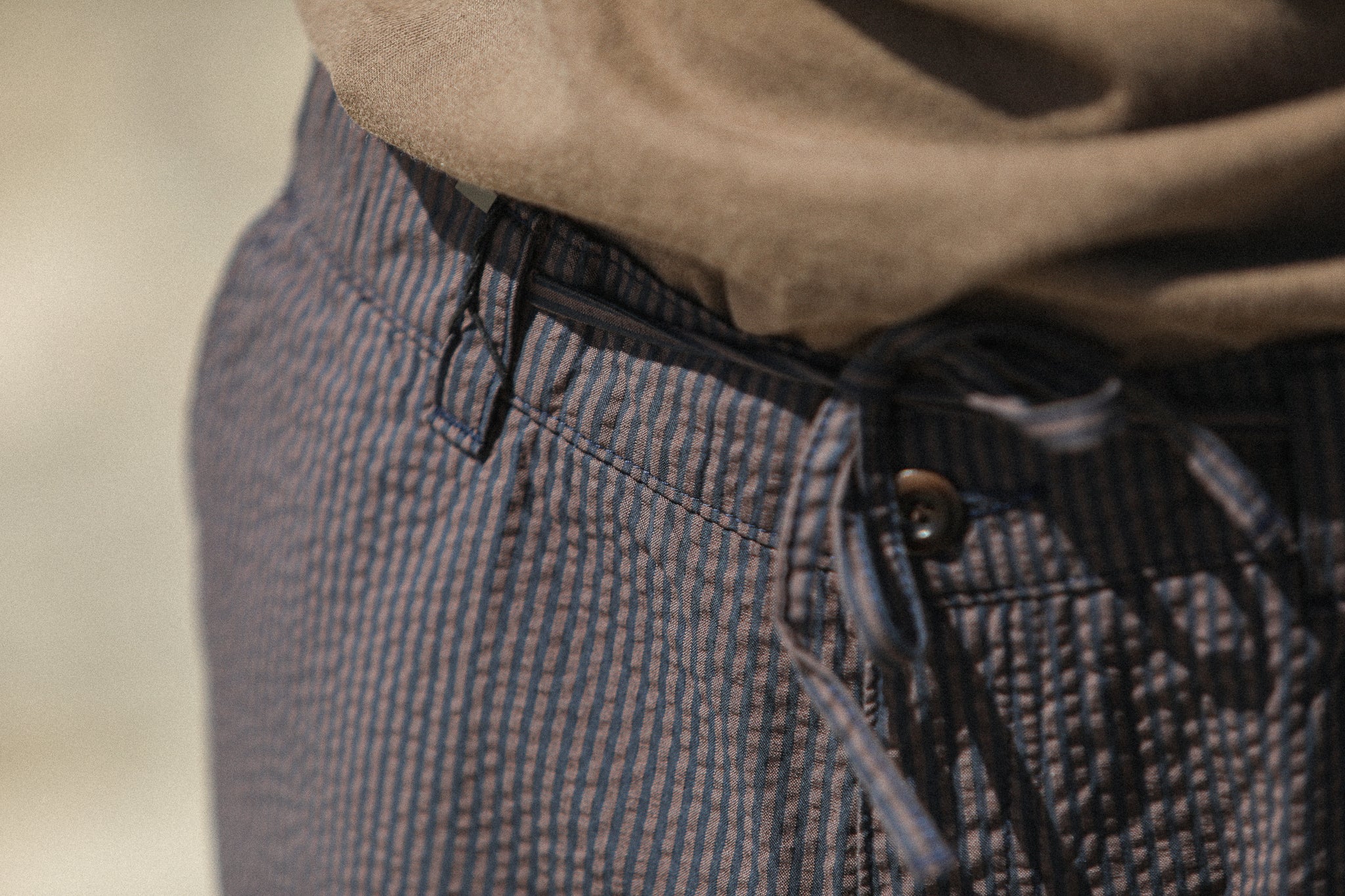 City Short - Seersucker Brown - Image 8