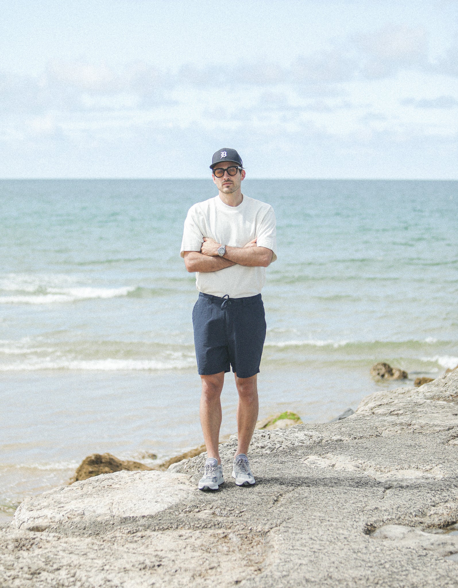 City Short - Seersucker Navy